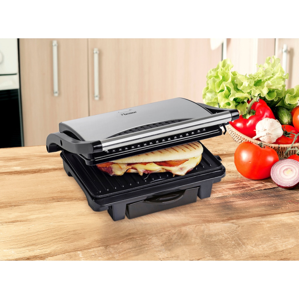 bestron Kontaktgrill »ASW113S Sandwich-/Panini-Kontaktgrill«, 1000 W