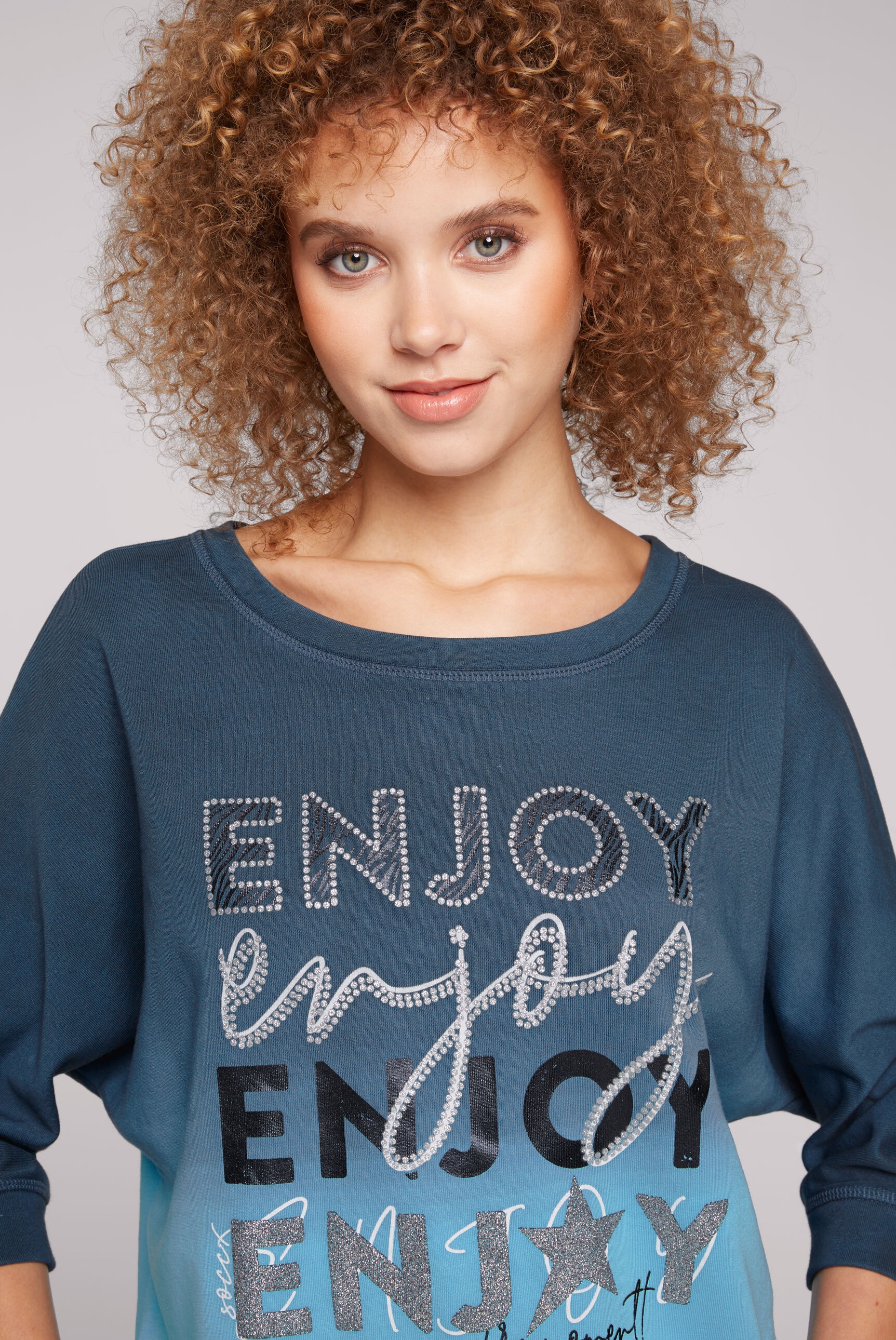 SOCCX Sweater, mit Fledermausärmeln