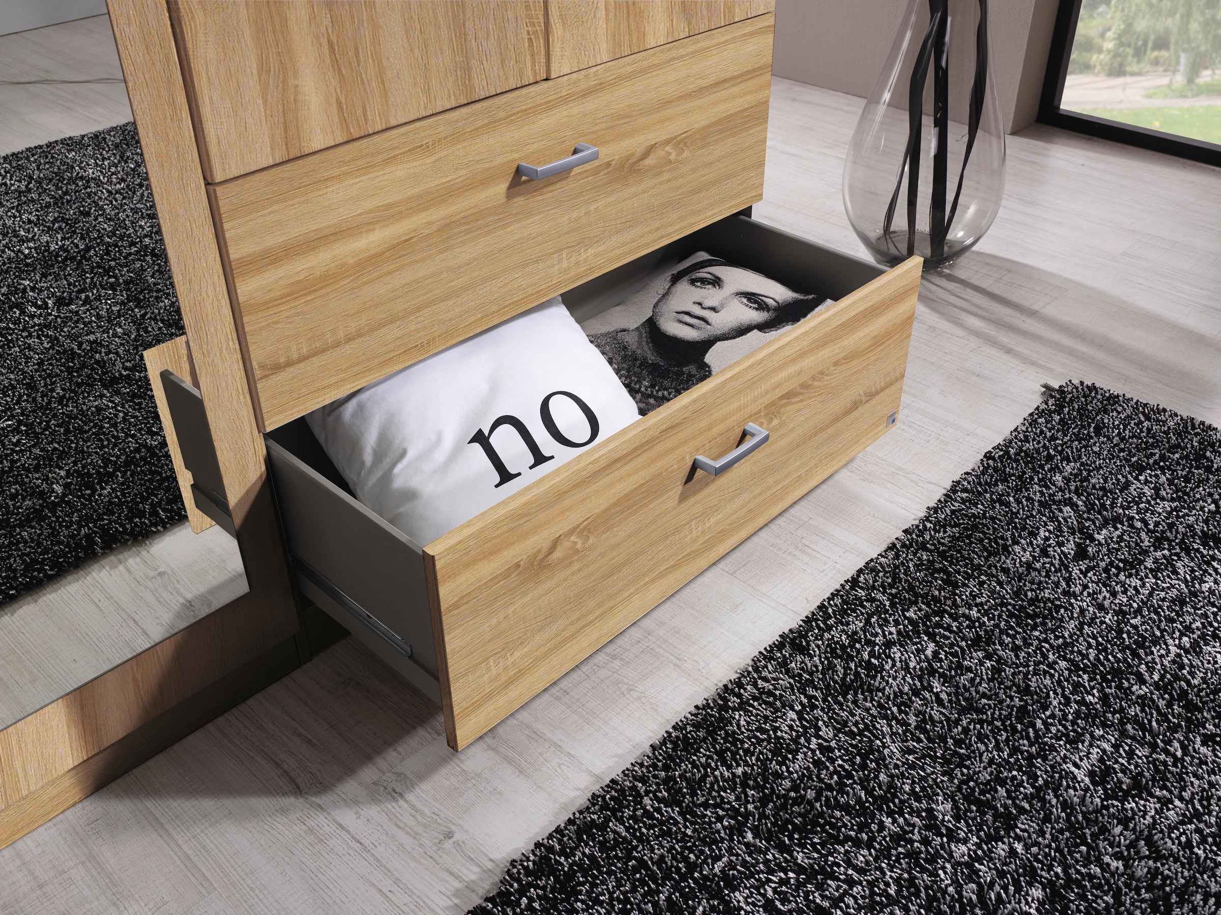 rauch Kleiderschrank »Kleiderschrank Schrank Garderobe Wäscheschrank WILDBERG« Breiten 226/271 cm, Höhen 210/229 cm,  mit 6 Schubladen, obere Schublade mit Holz-Einteilung MADE IN GERMANY