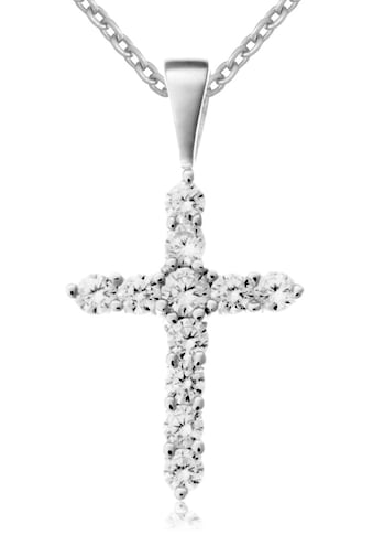 Kette mit Anhänger »Schmuck Geschenk Silber 925 Halsschmuck Halskette Ankerkette Kreuz«