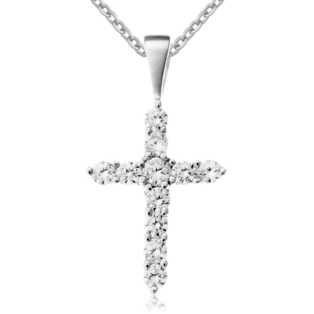 Firetti Kette mit Anhänger »Schmuck Geschenk Silber 925 Halsschmuck Halskette Ankerkette Kreuz«