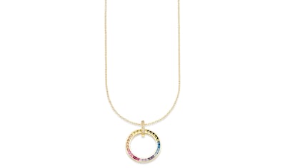 Bruno Banani Kette mit Anhänger »Schmuck Geschenk, Regenbogen Halskette  Kreuz Glitzerstein Gold«, Perfekt zu Kleid, Shirt, Jeans, Sneaker! Anlass  Geburtstag Weihnachten für bestellen | BAUR