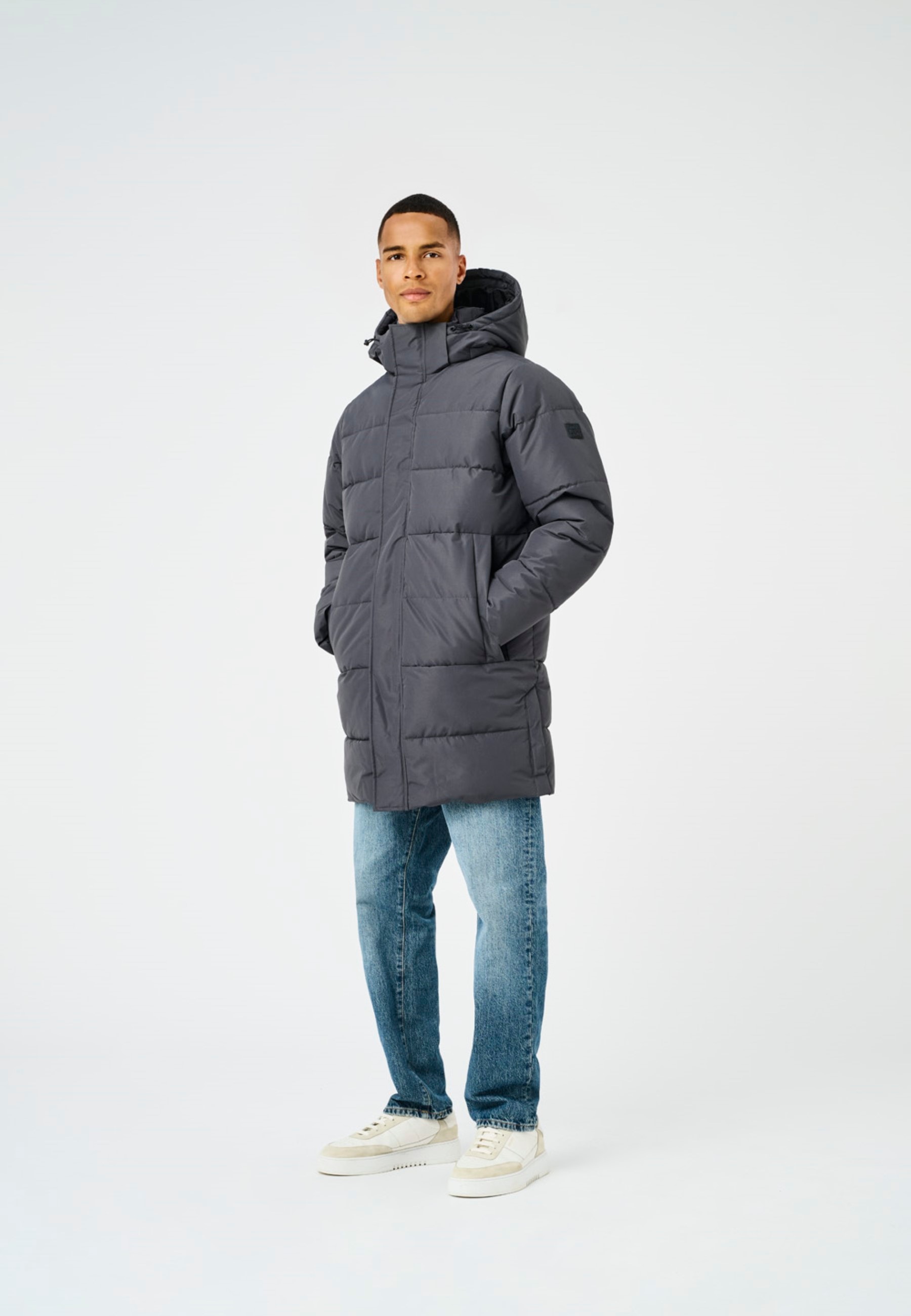 ONLY & SONS Steppjacke "ONSCARL LIFE LONG QUILTED COAT NOOS OTW" mit Kapuze günstig online kaufen