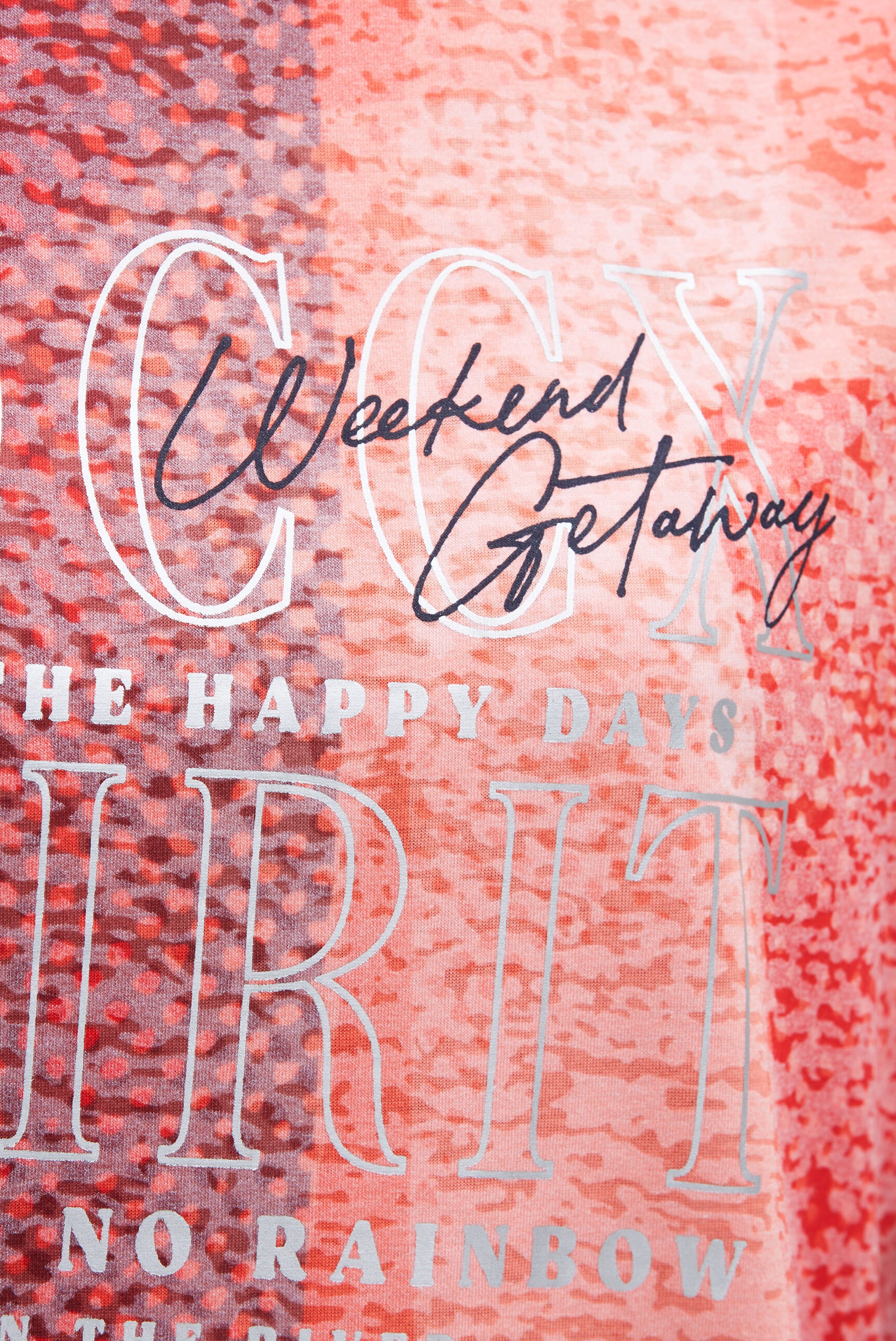 SOCCX Rundhalsshirt mit Gummizug im Saum