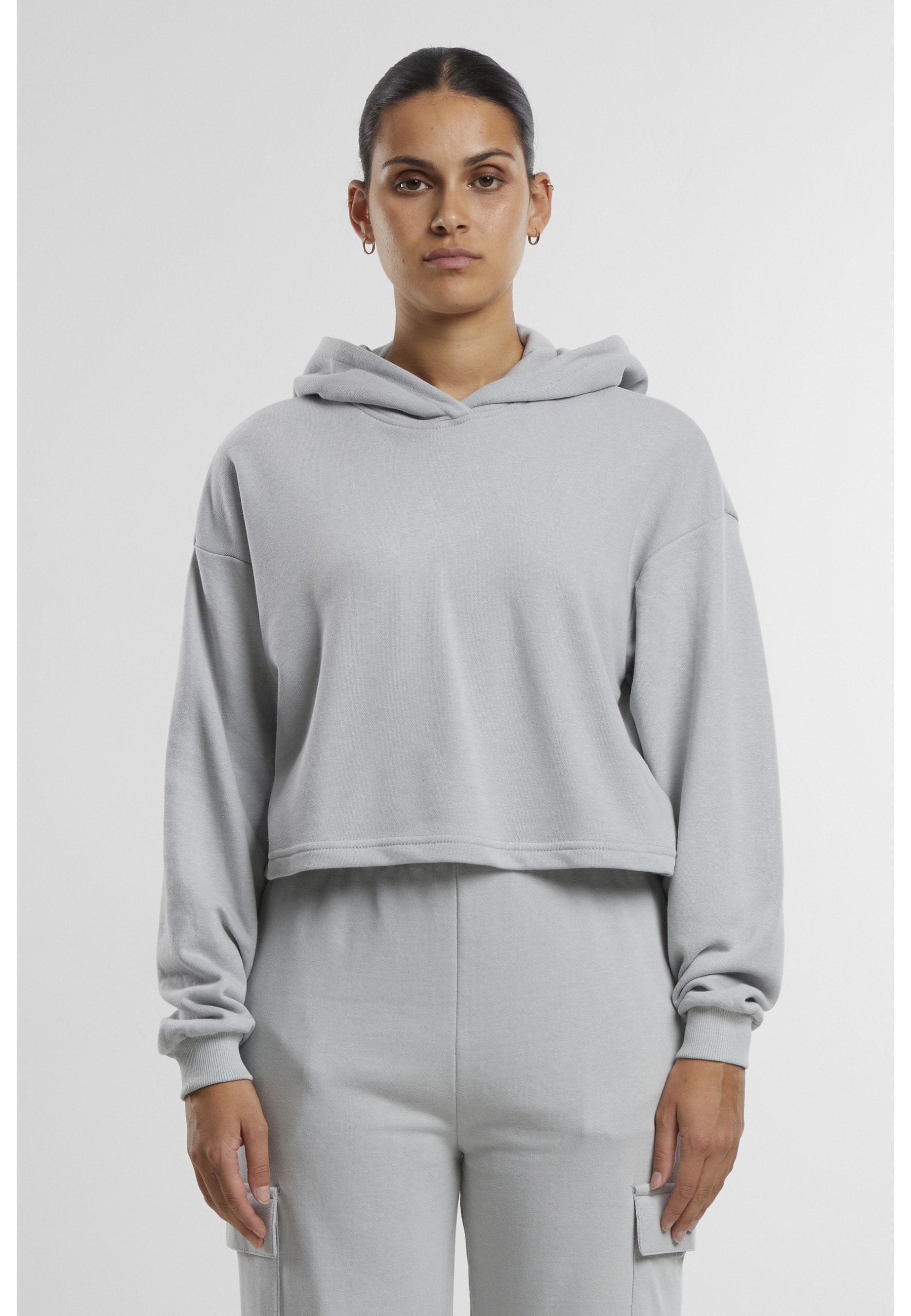 URBAN CLASSICS Kapuzenpullover »Urban Classics Damen Ladies Oversized Cropped Light Terry Hoodie« 1