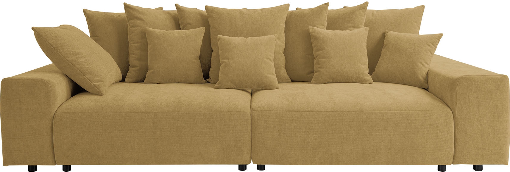 WERK2 Big-Sofa »Maxi B, Breite 290 cm«, Maximaler Kuschelkomfort: XXL-Sofa mit 78 cm Sitztiefe & 12 Kissen
