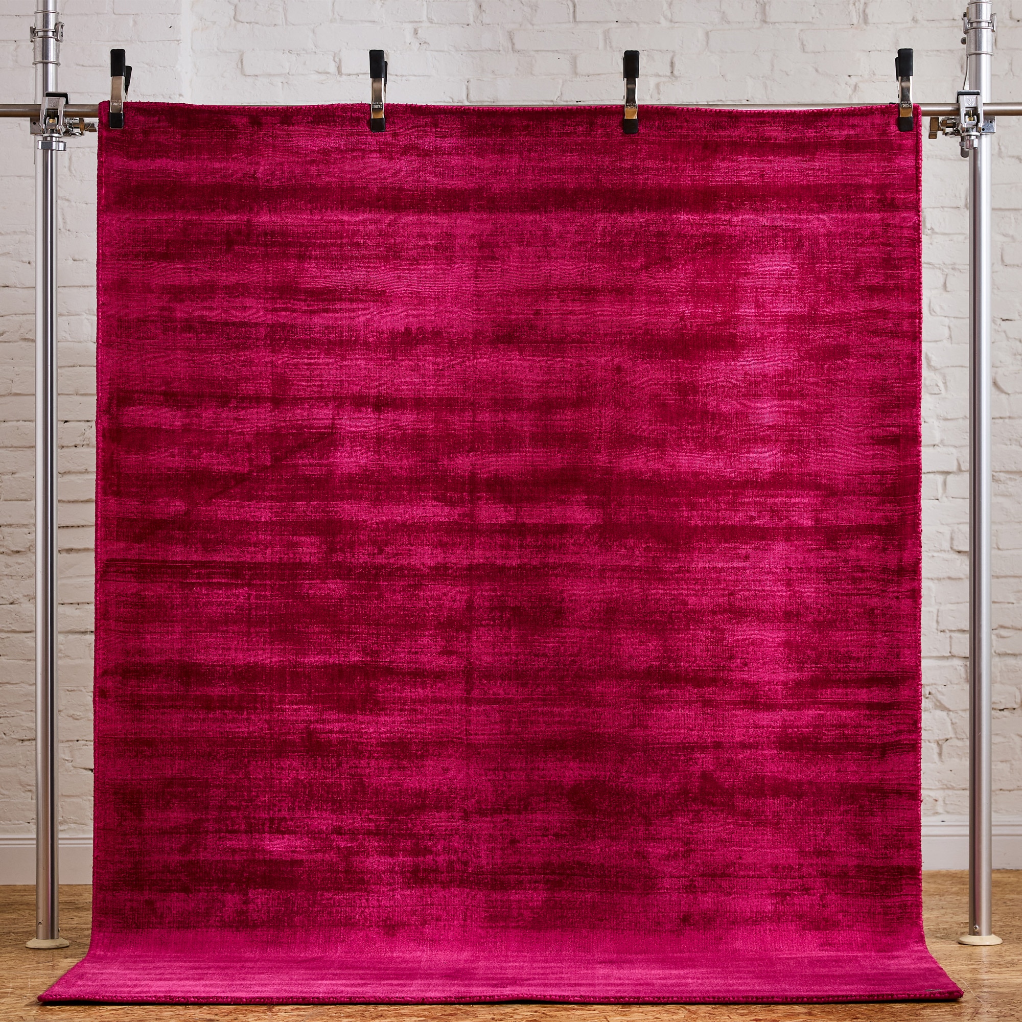 TOM TAILOR HOME Teppich »Shine uni« rechteckig 8 mm Höhe Handweb Teppich, 100% Viskose, handgewebt, mit elegantem Schimmer