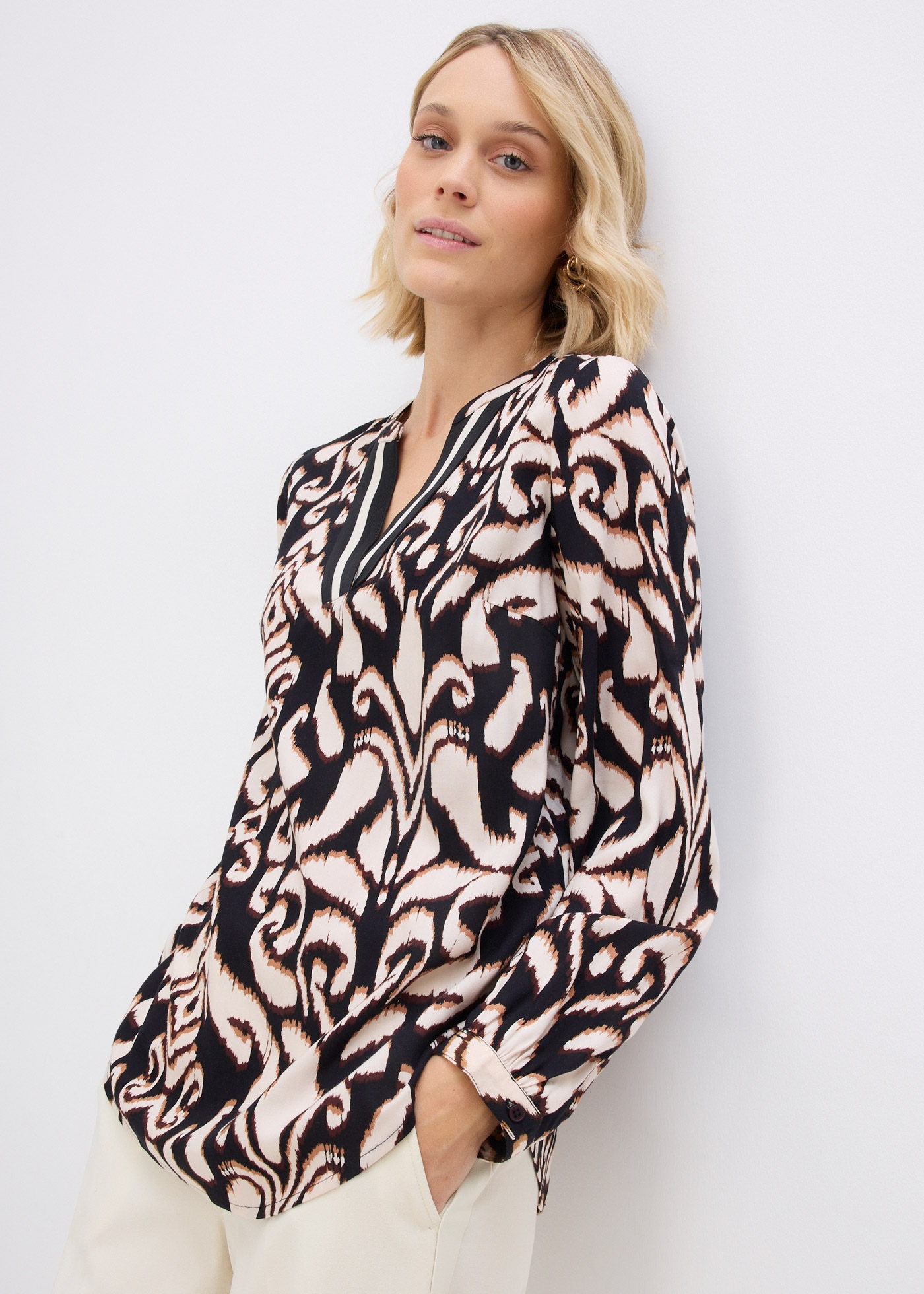 bonprix Tunika "Tunikabluse aus fließender Viskose" Tunikabluse aus fließen günstig online kaufen