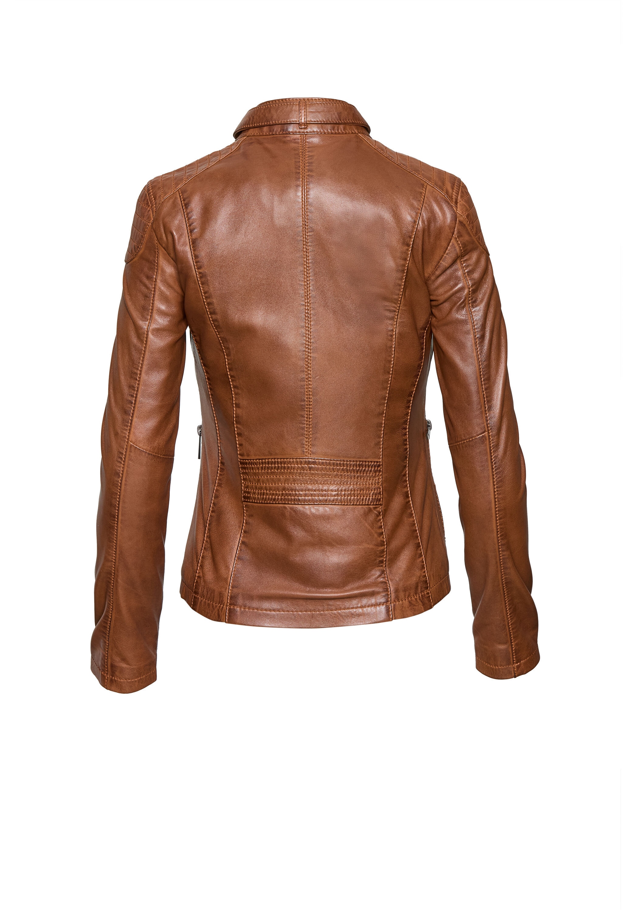 bugatti Lederjacke »bugatti Lederjacke« ohne Kapuze Taillierter Schnitt