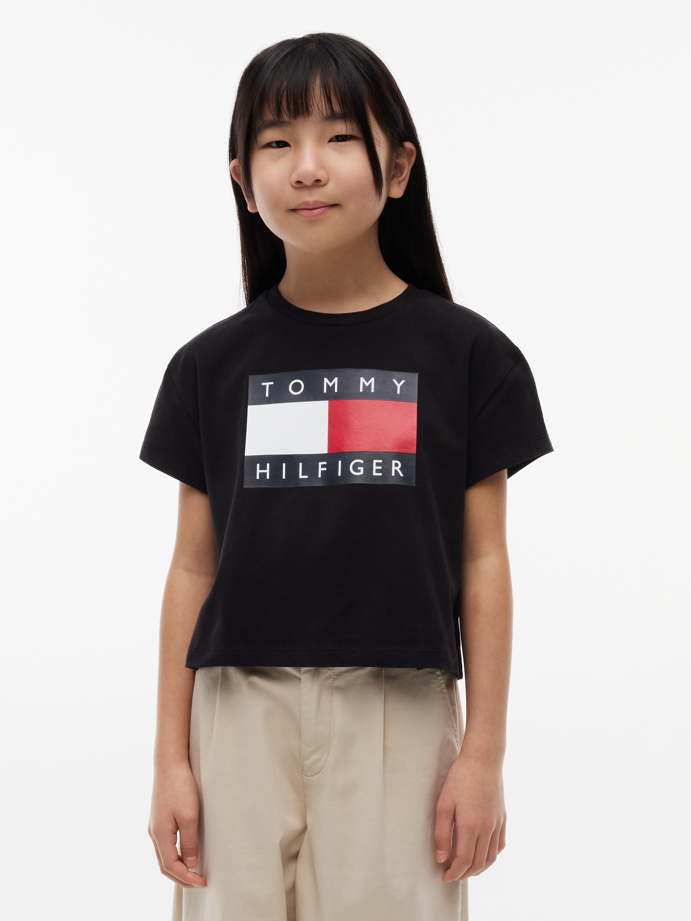 Tommy Hilfiger T-Shirt Kinder bis 16 Jahre, mit Rundhalsausschnitt
