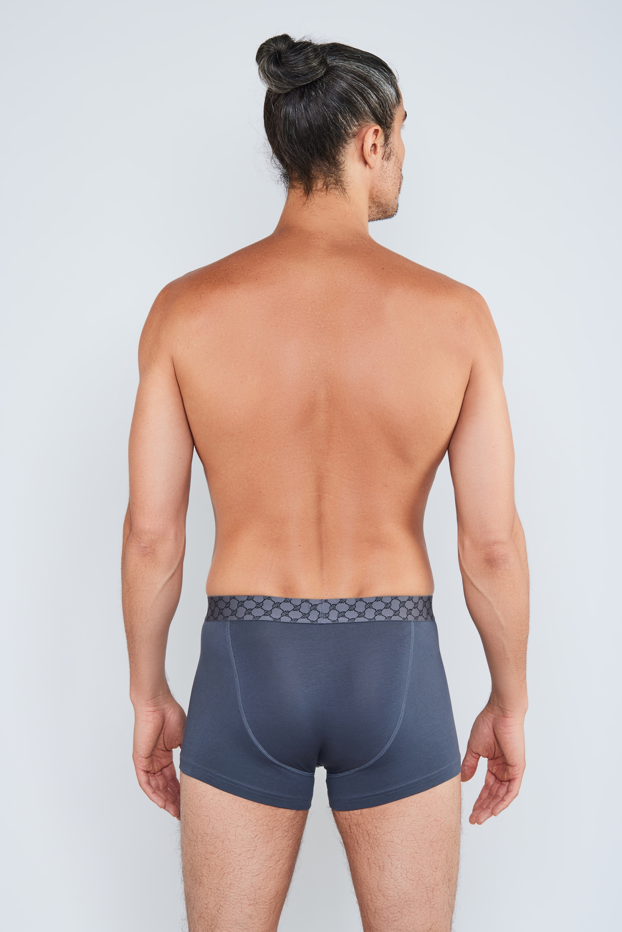 JOOP! Boxer »Everyday«, (3er Pack), Baumwoll-Mix, Cornflower-Design-Bund, elastisch, ohne Eingriff