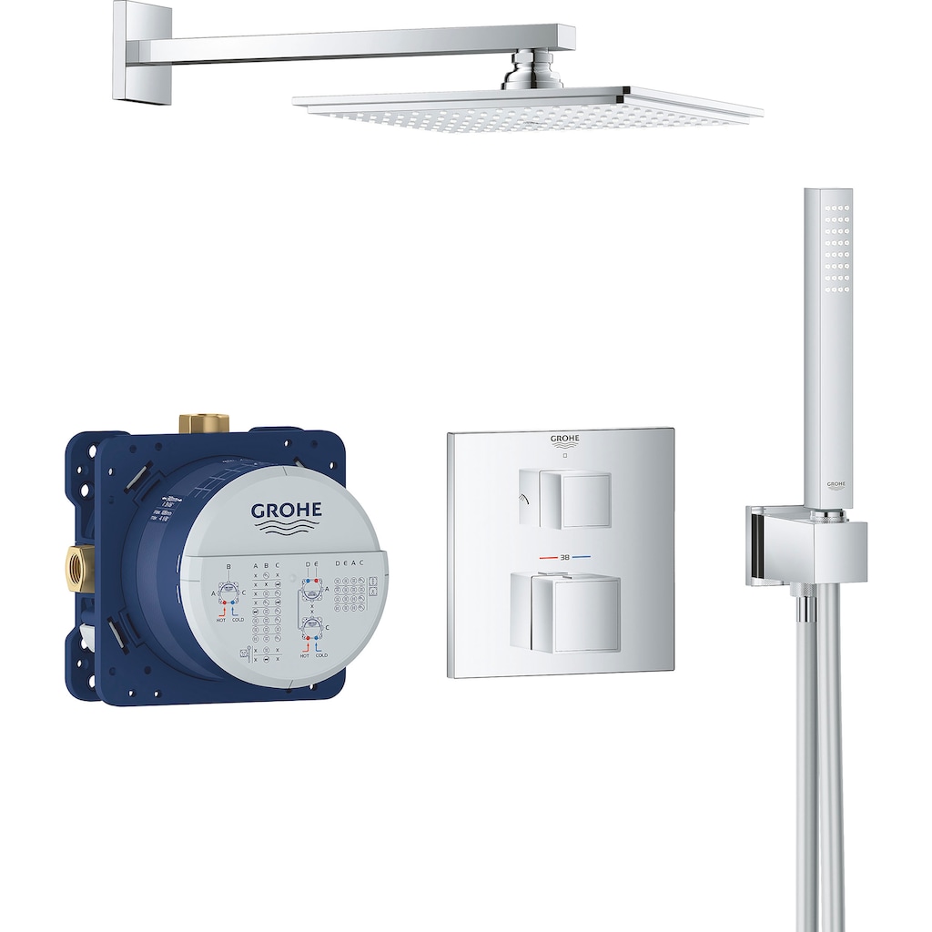 Grohe Duschsystem »Grohtherm Cube«, (Packung)