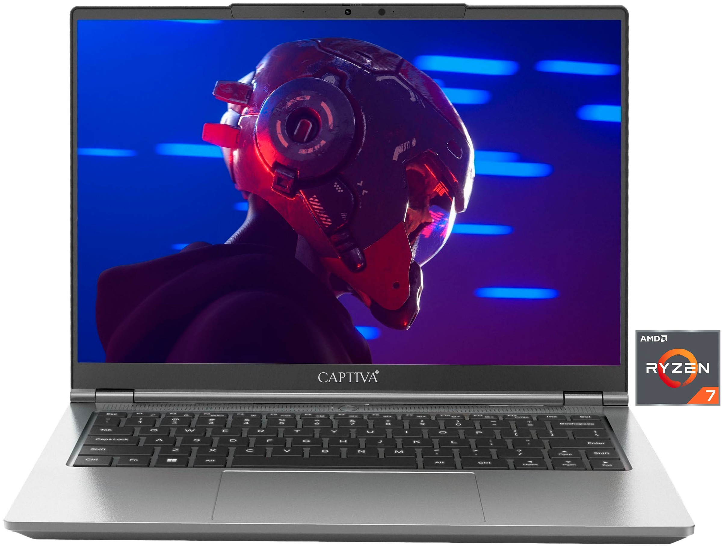 CAPTIVA Business-Notebook "Business/Office I10-1349GE", 32 GB RAM 1.000 GB SSD, Ryzen 7, Microsoft Windows 11 Home (64 Bit)silberfarben, Notebooks