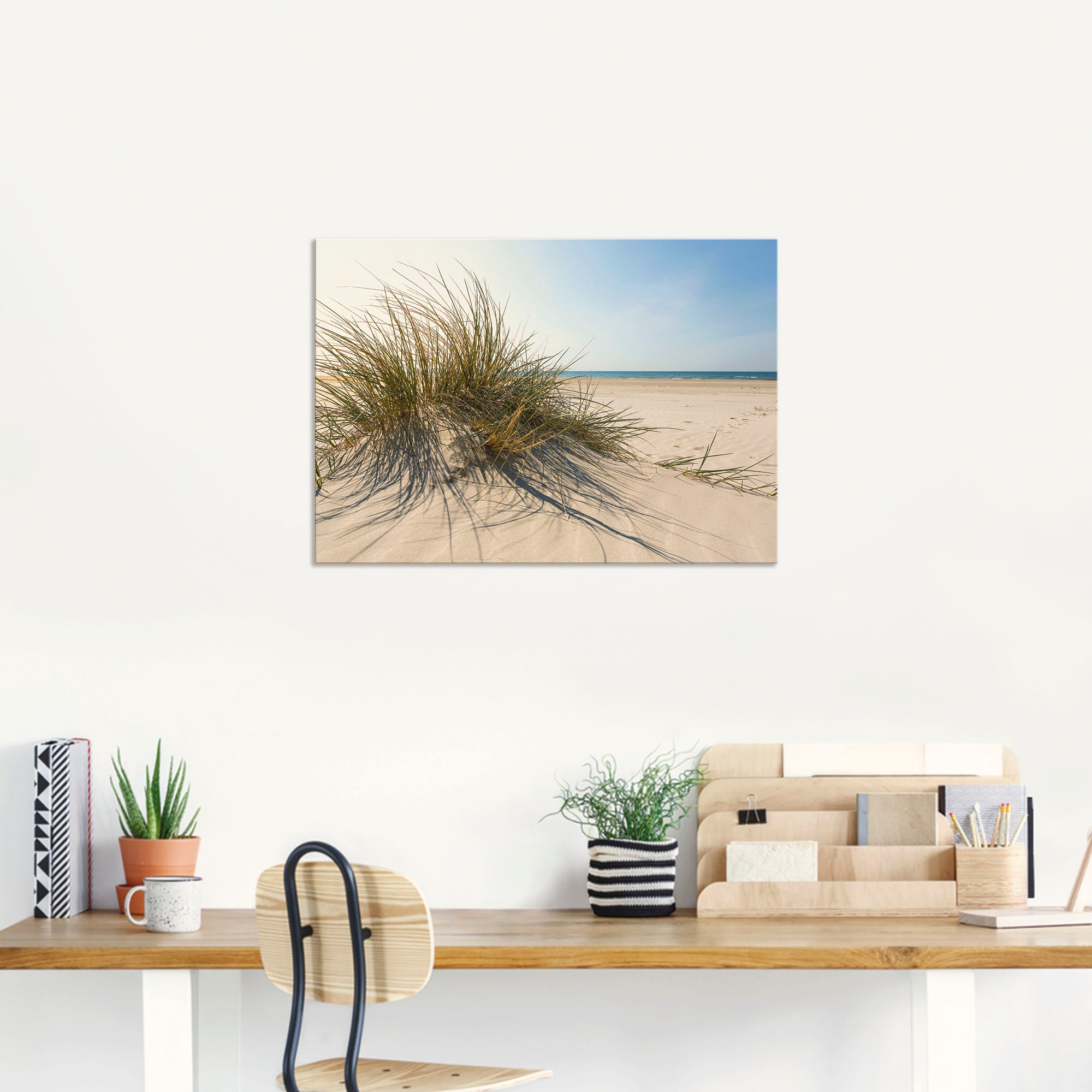 Artland Wandbild »Strandgras«, Küste, (1 St.), als Alubild, Outdoorbild, Leinwandbild, Poster, Wandaufkleber