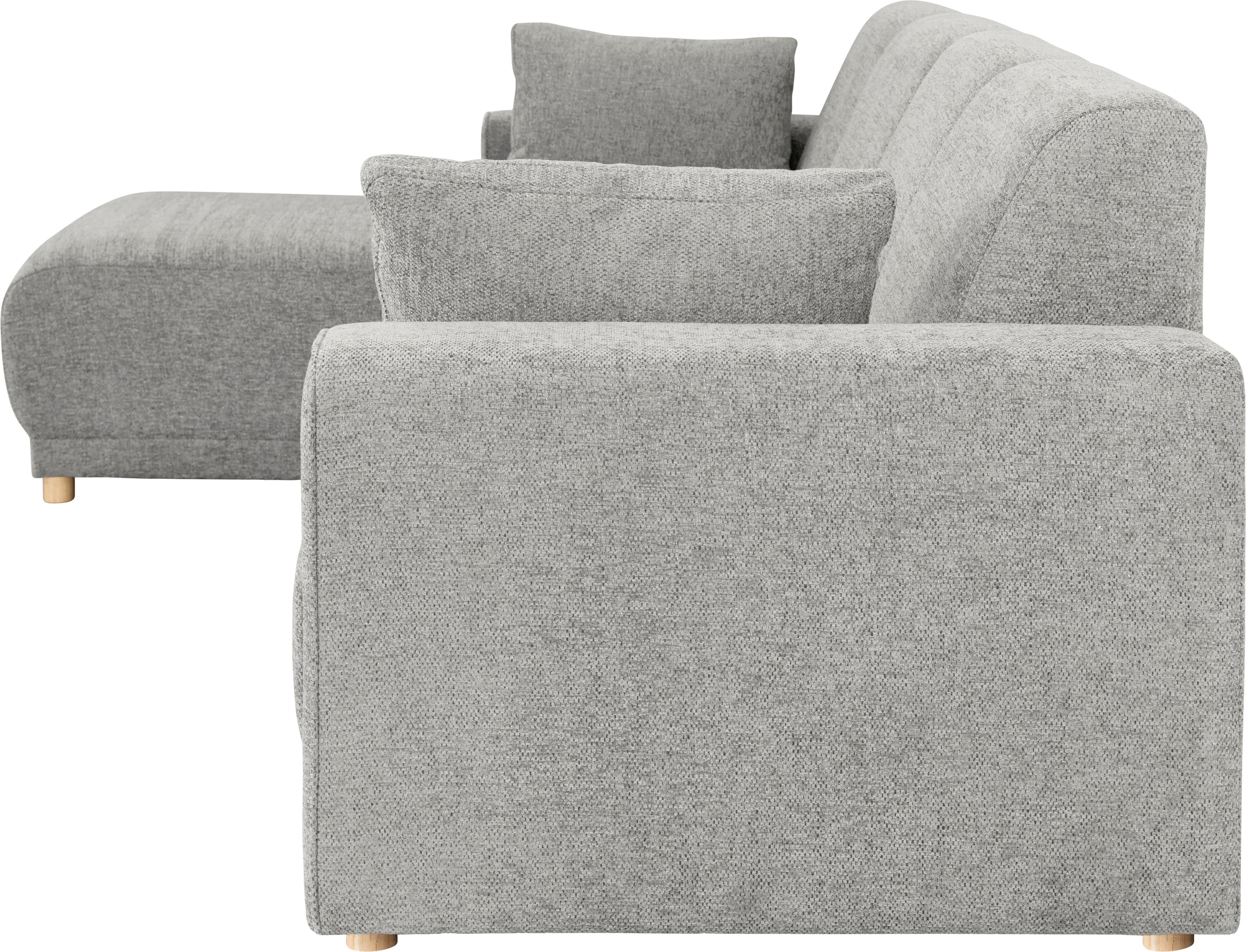 Home affaire Ecksofa »LEMPS wahlweise Recamiere links oder rechts L-Form«, incl. Zierkissen, Stellmaße 297x162 cm