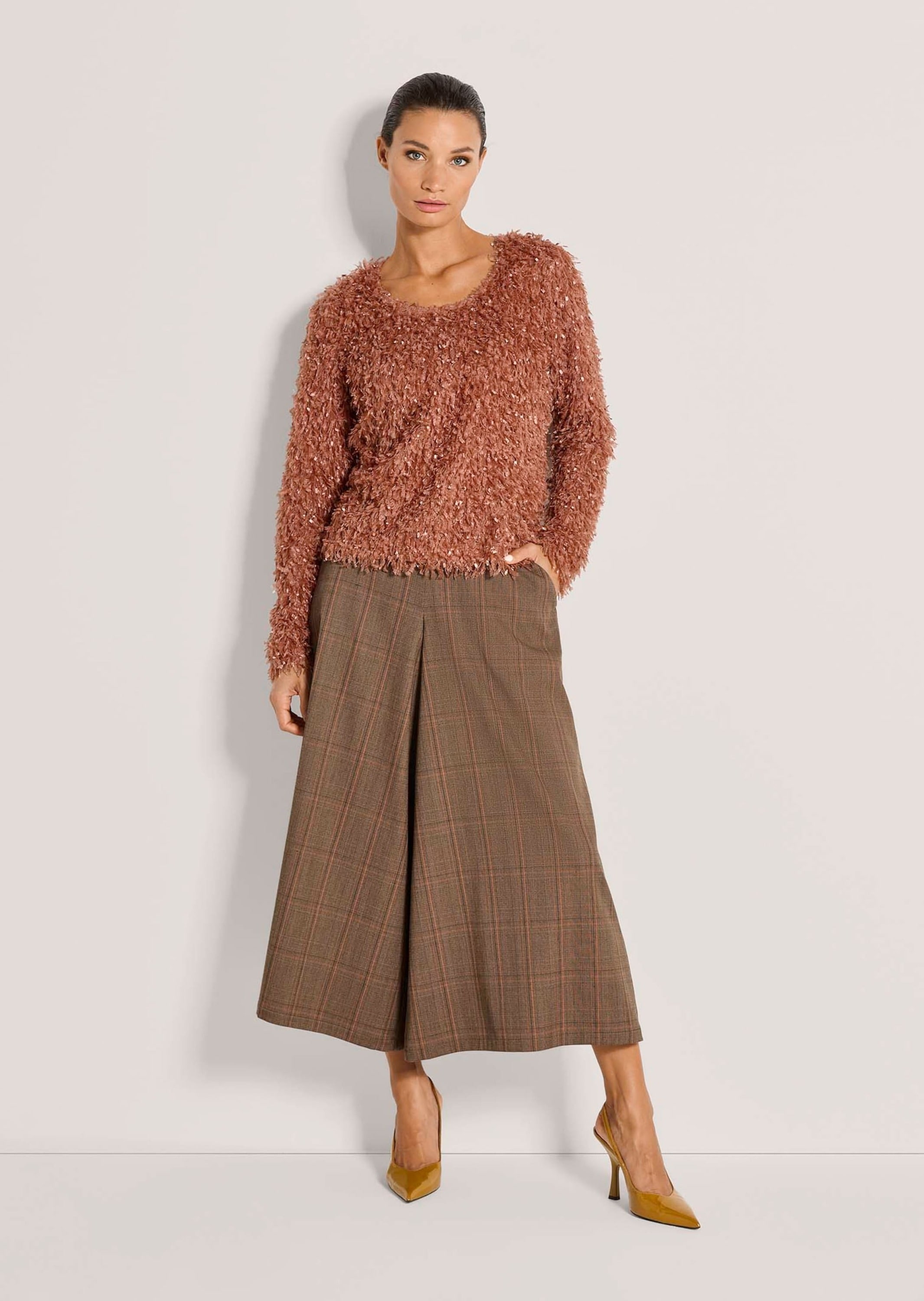 MADELEINE Langarmshirt »Shirt Sweatshirt in Federoptik«