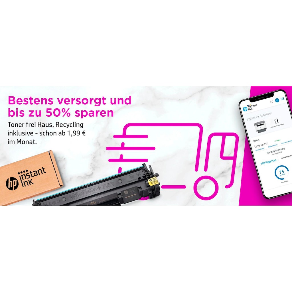 HP Multifunktionsdrucker »LaserJet MFP M234dw«, 2 Monate gratis Drucken mit HP Instant Ink inklusive