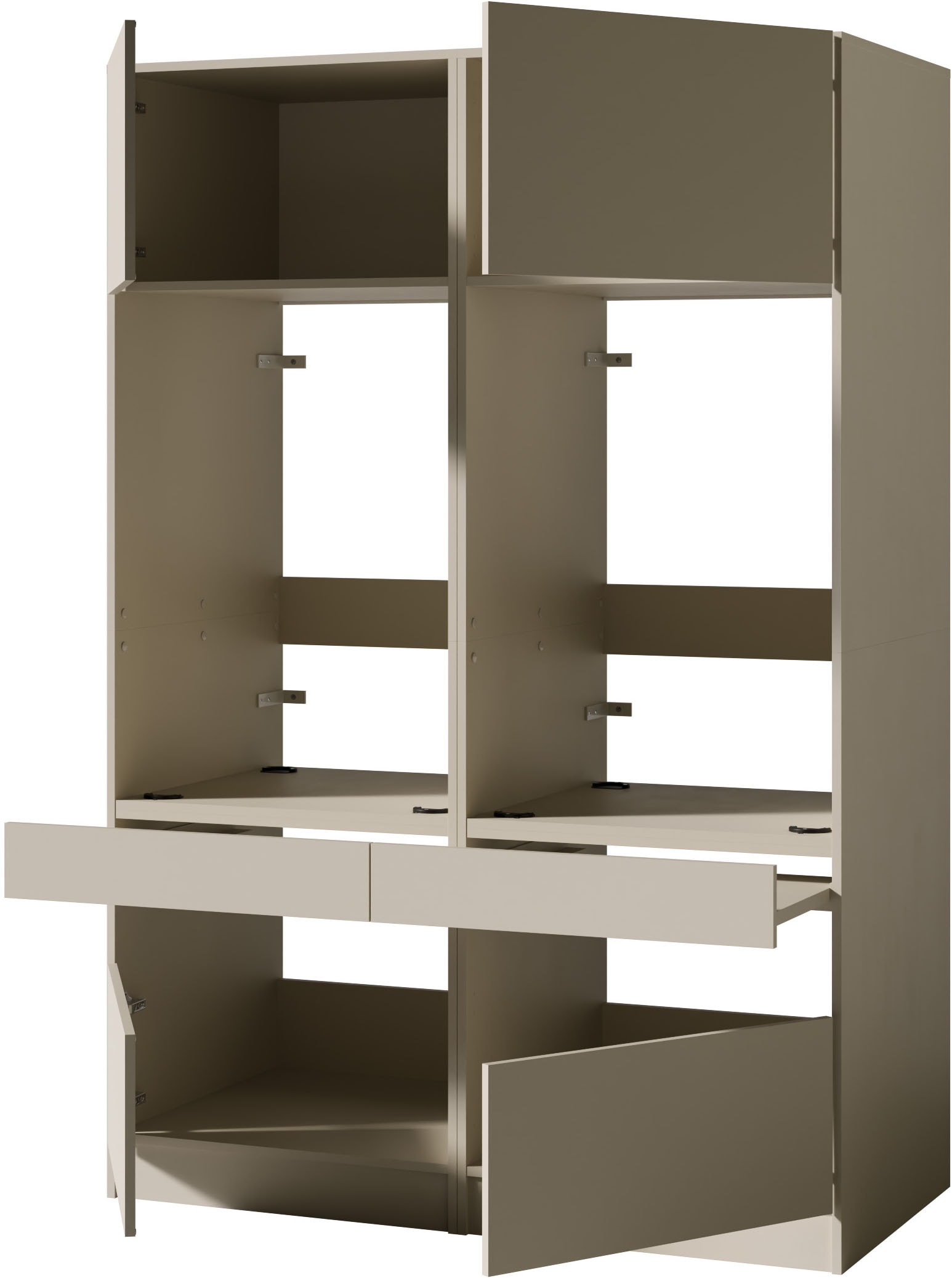 BASIC by Balculina Mehrzweckschrank-Set »Washhome B/T/H 135x68x200 cm« 2 Stk. tlg.