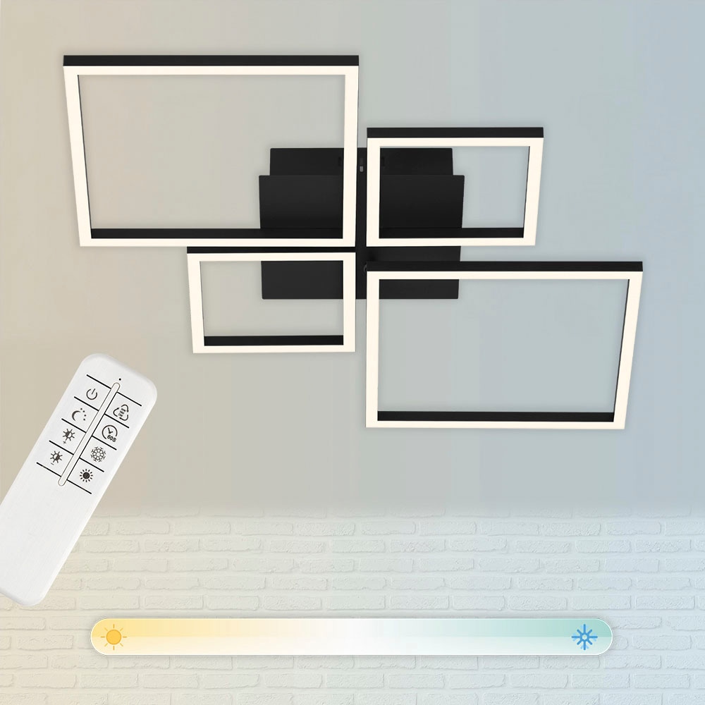 Briloner Leuchten LED Deckenleuchte »3093015 FRAME«, CCT, stufenlos dimmbar, Fernbedienung, Nacht-/Timerfunktion