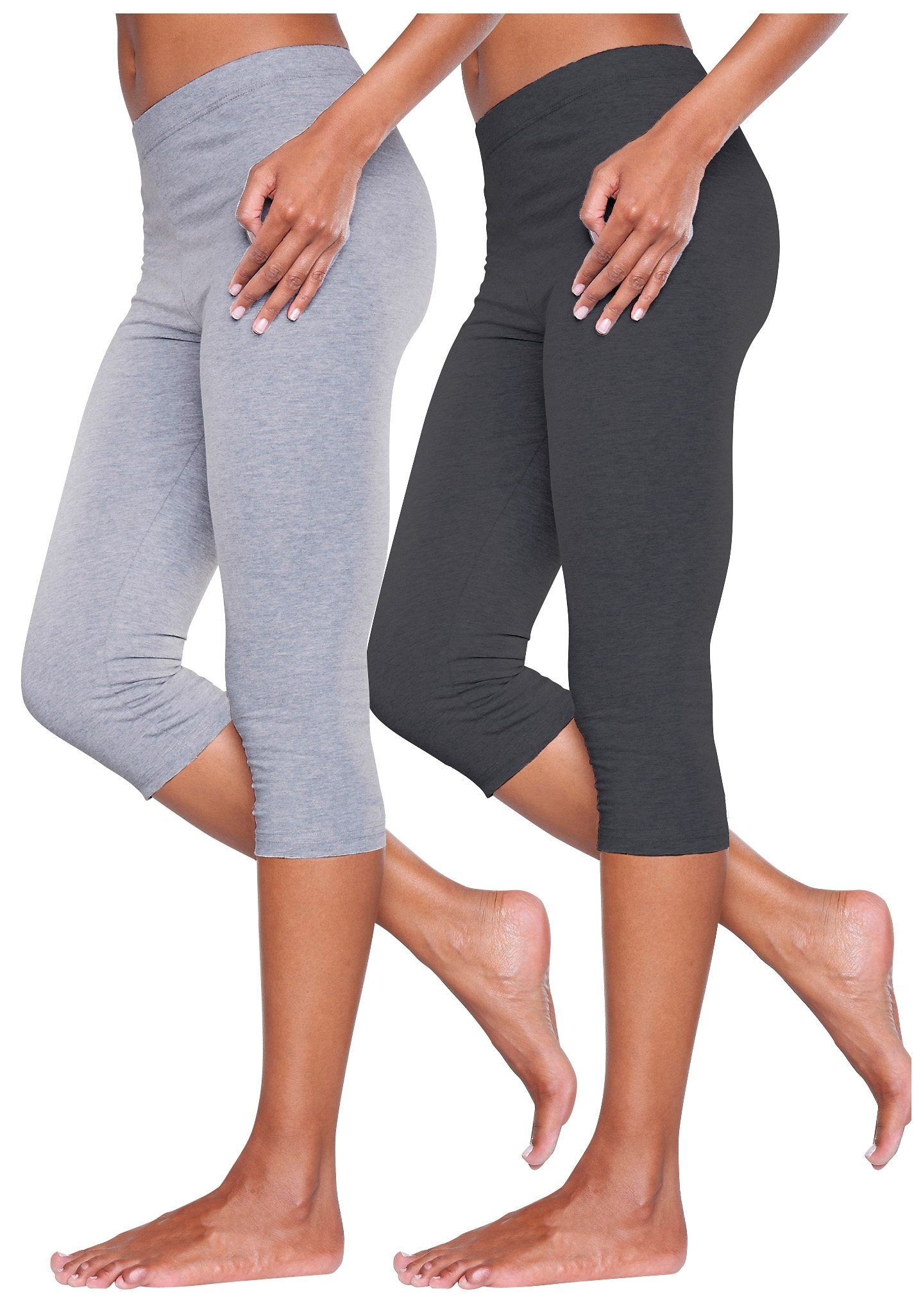 Vivance active Caprileggings, (2er-Pack), mit Gummibund, Loungewear