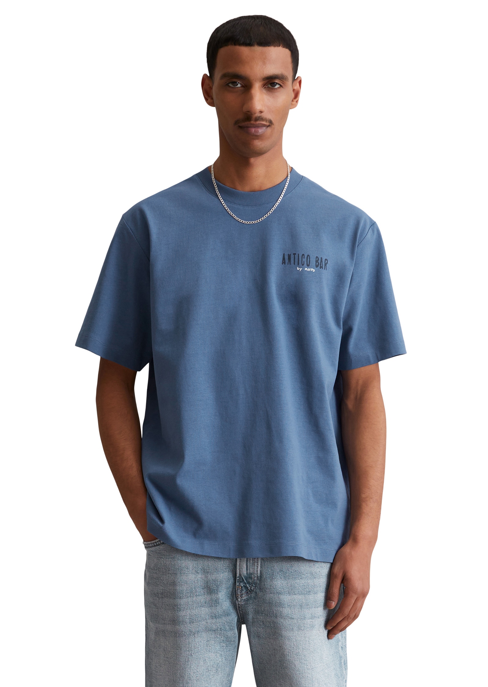 Marc OPolo DENIM T-Shirt "mit markantem Rückenprint" günstig online kaufen