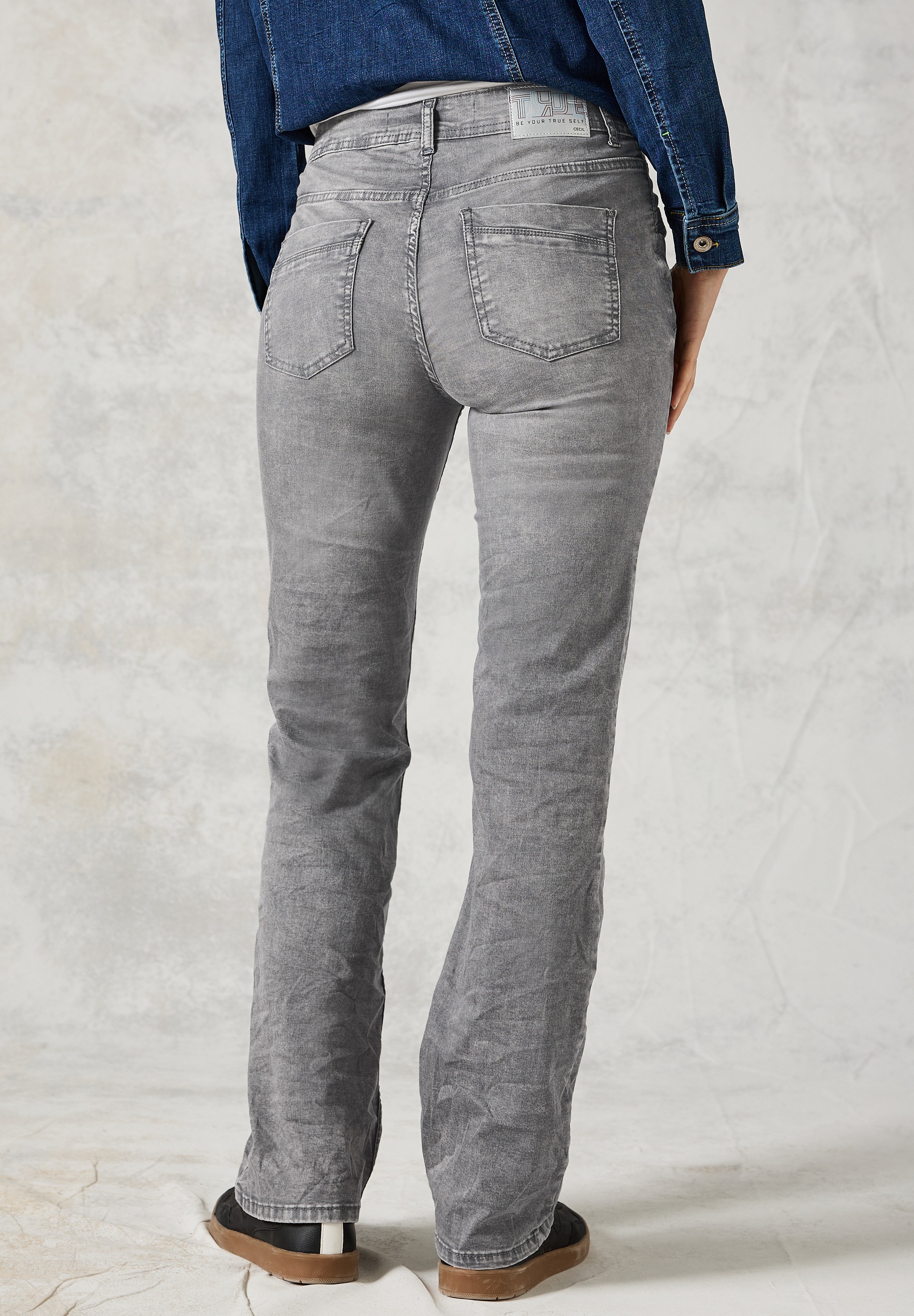 Cecil Slim-fit-Jeans – High Waist mit Stretchanteil günstig online kaufen