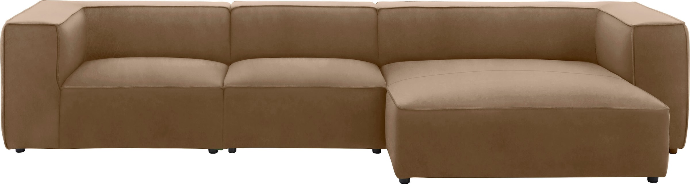 W.SCHILLIG Ecksofa »around-the-block«, mit eleganter Biese, mit Federkern, Breite 341 cm