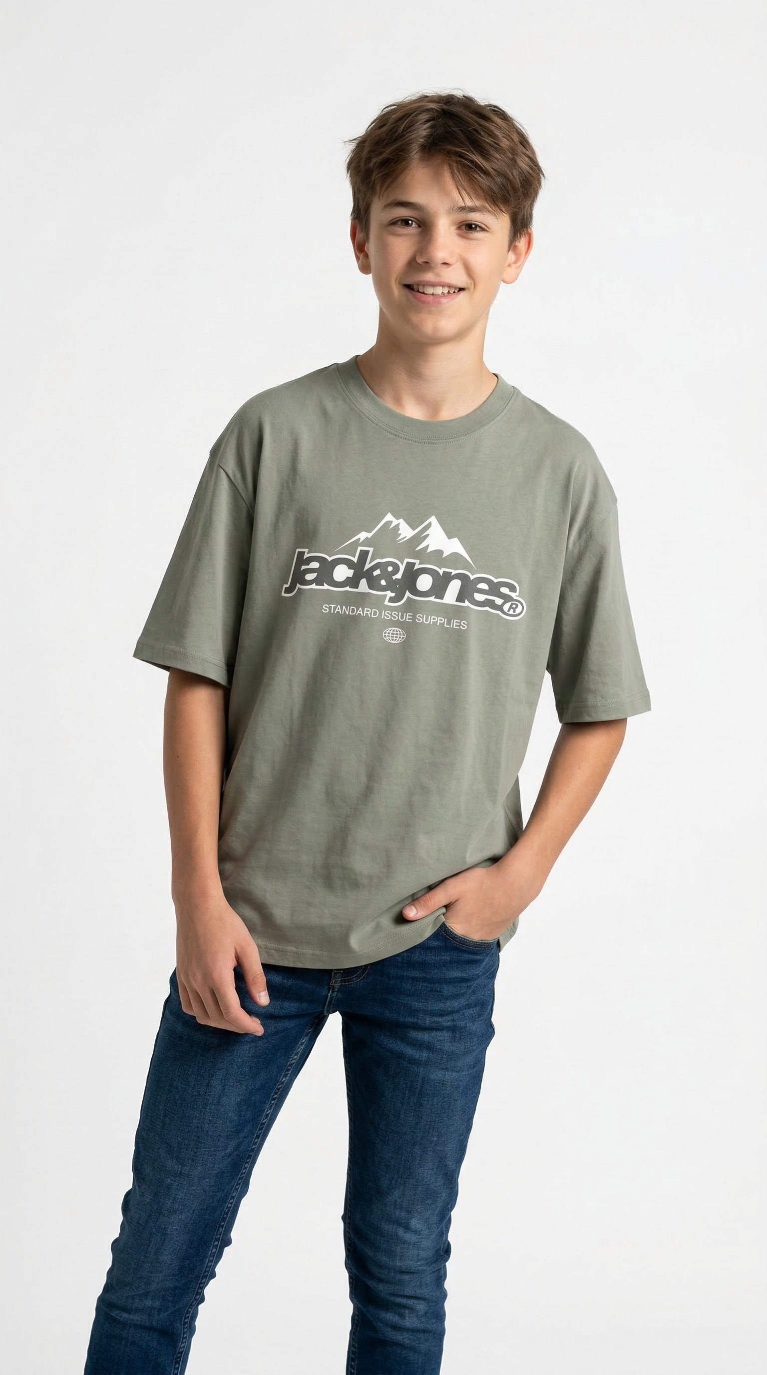 Jack & Jones Junior Rundhalsshirt »JCOFLARE FRONT TEE SS CN FST 2PK MP JNR« Packung, 2 Stk.