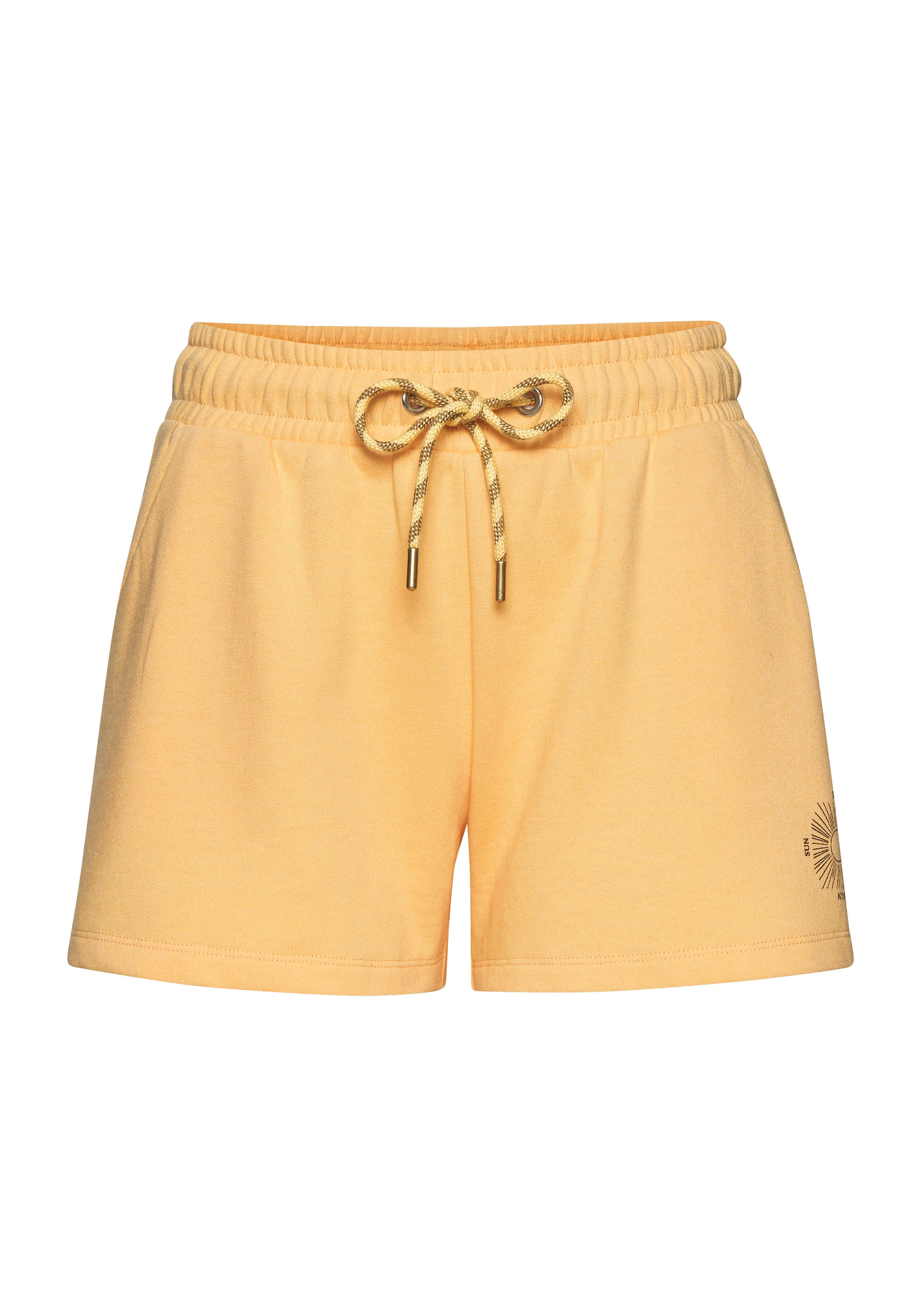 Buffalo Sweatshorts, Loungeshorts mit seitlichen Taschen und kleinem Print, Loungewear
