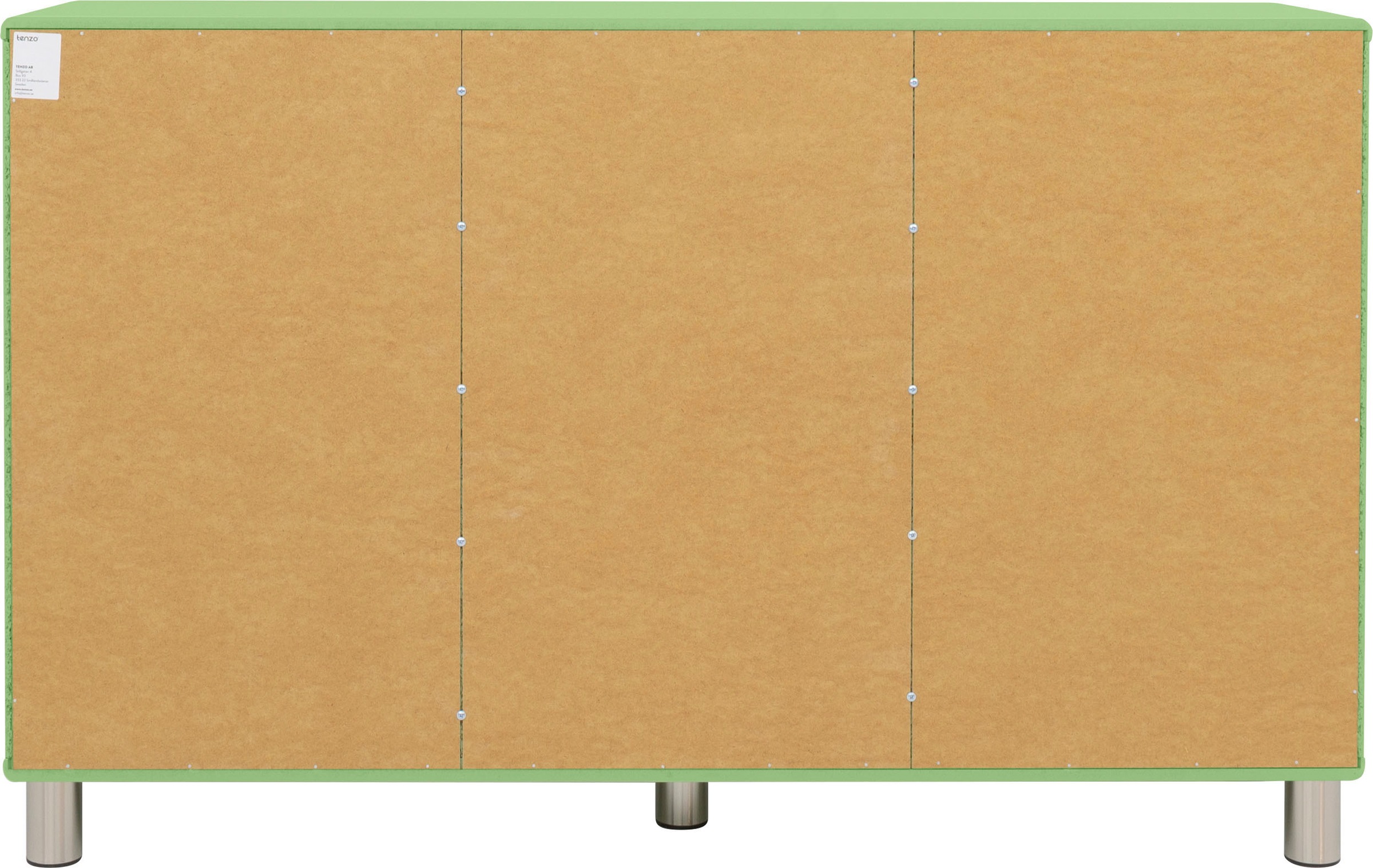 der mit BAUR Tenzo Breite Sideboard »Malibu«, mittleren 146 Logo auf dem | Malibu Schubladenfront, cm