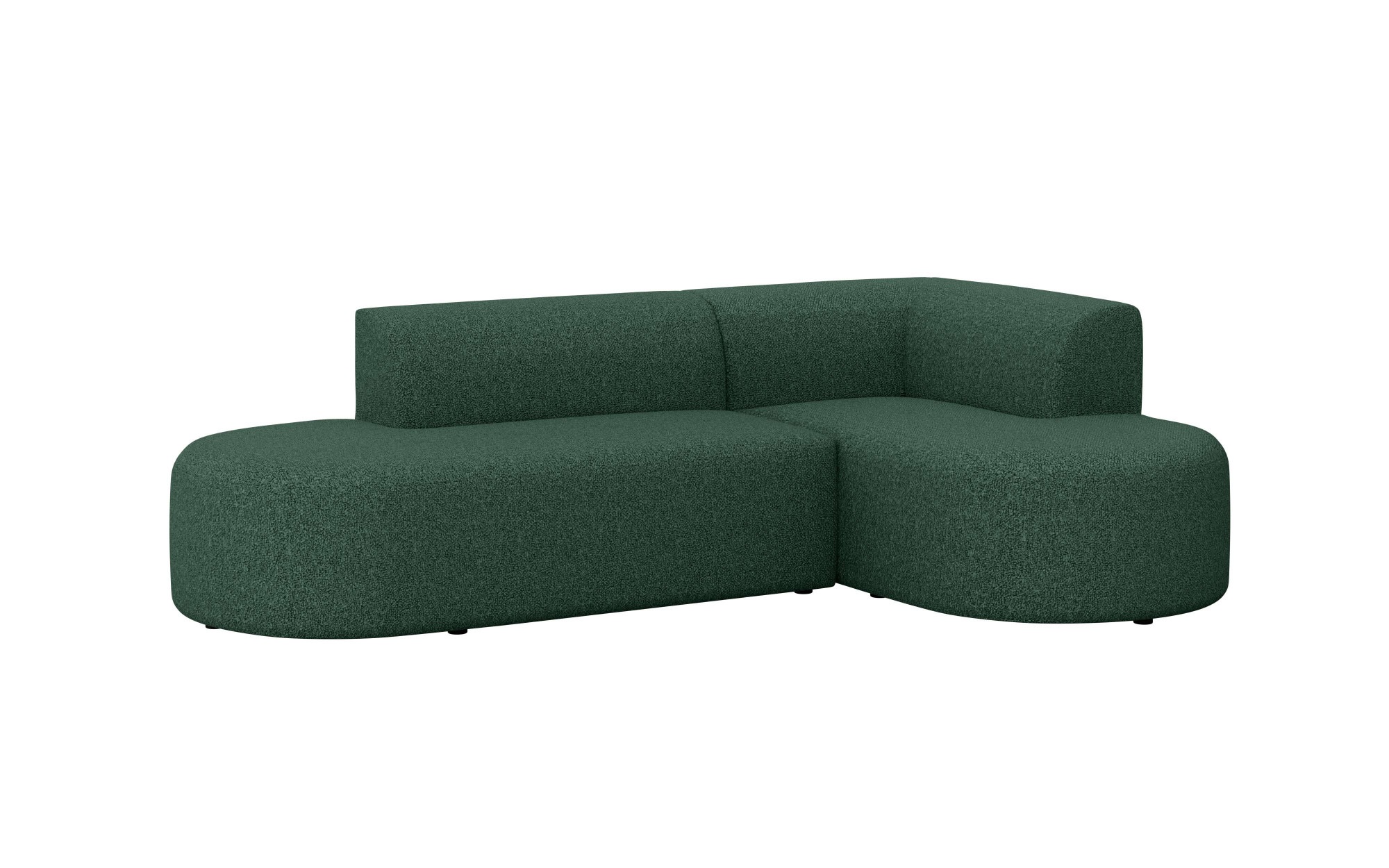 andas Ecksofa »Ecksofa Tvinne mit Ottomane links oder rechts bestellbar«, L-Form, mit Wellenunterfederung, BxTxH 260x170x73 cm