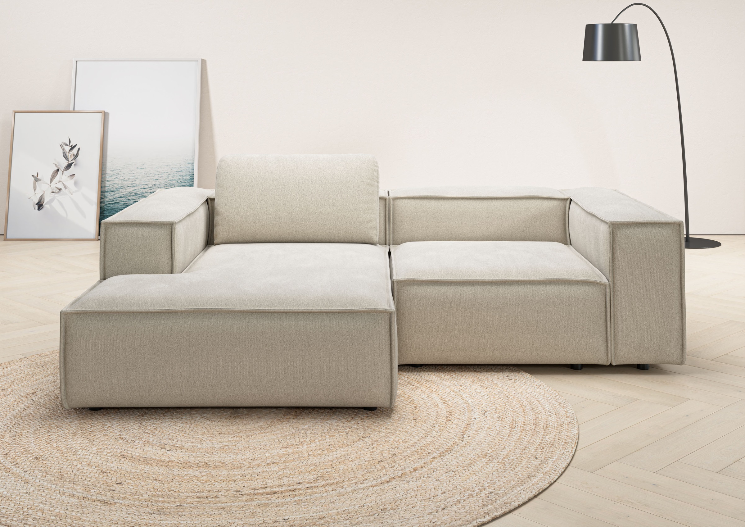 Home affaire Ecksofa "Watertown, kompakte L-Form, 246 cm breite für kleiner günstig online kaufen