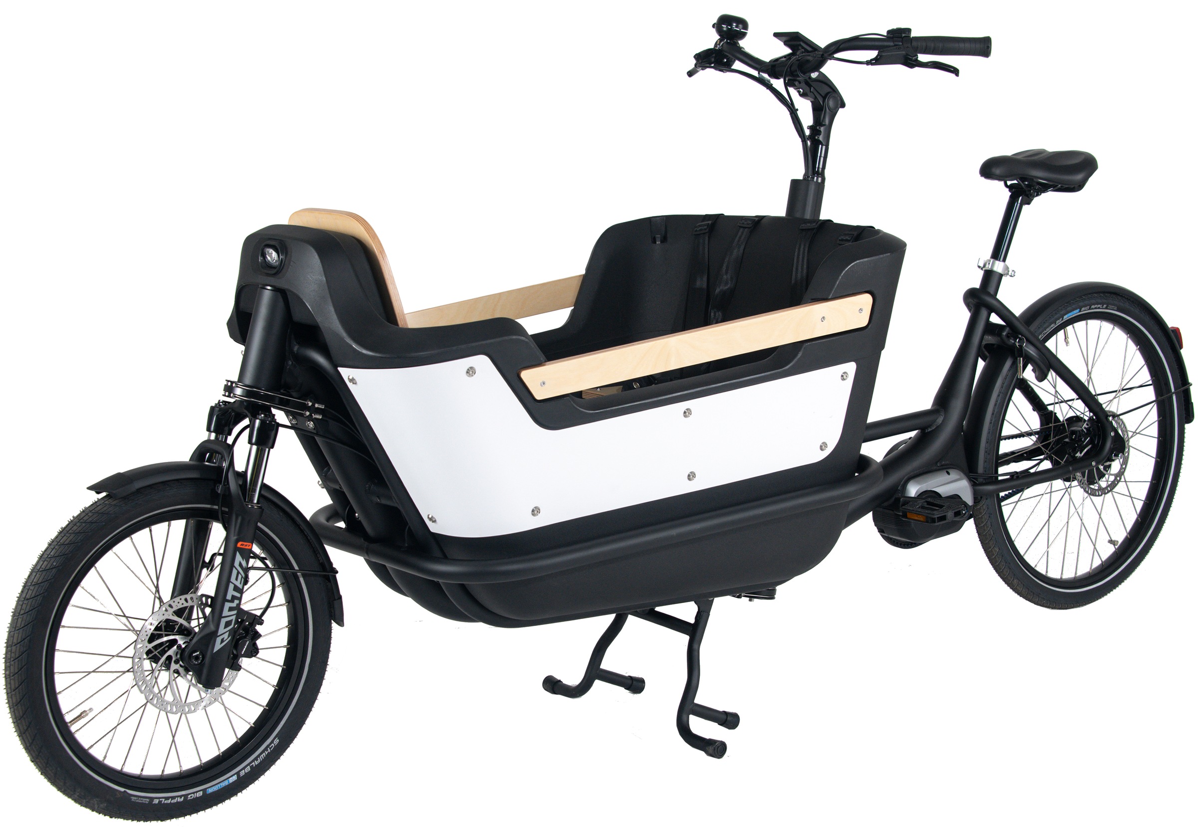 Royal Cargo Bikes »Cargo 2W Premium Plus Long 17,5Ah / 630 Wh 20 / 26 Zoll weiß« 0 Gang ENVIOLO NuVinci Schaltwerk Nabenschaltung Mittelmotor 250 W
