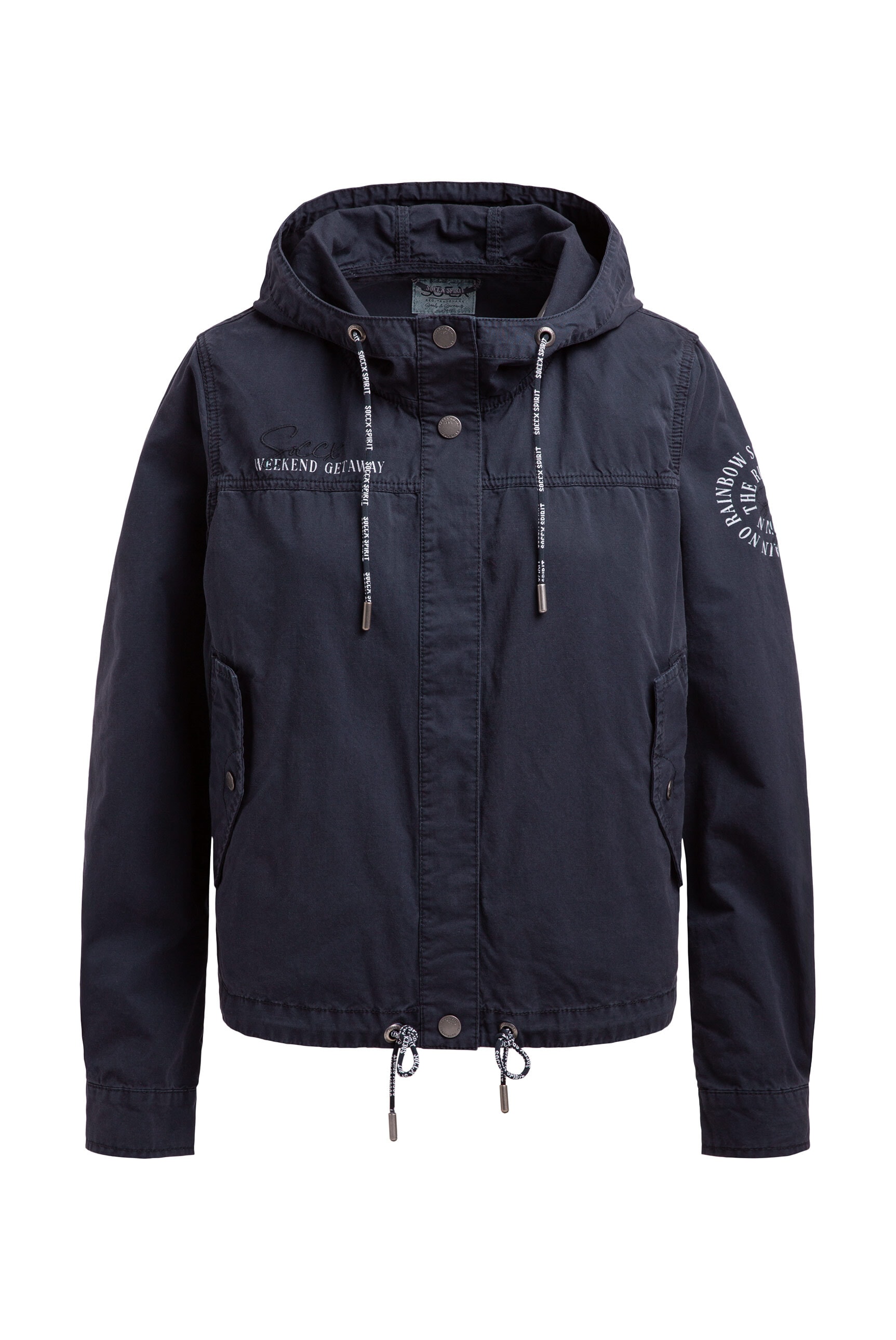 SOCCX Outdoorjacke, mit Kapuze