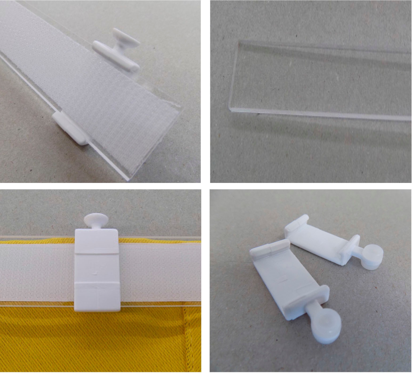 Thumbnail - Wirth Schiebegardine "Brooklyn" Klettschiene 1 Stk. tlg. Inkl. Montagezubehör