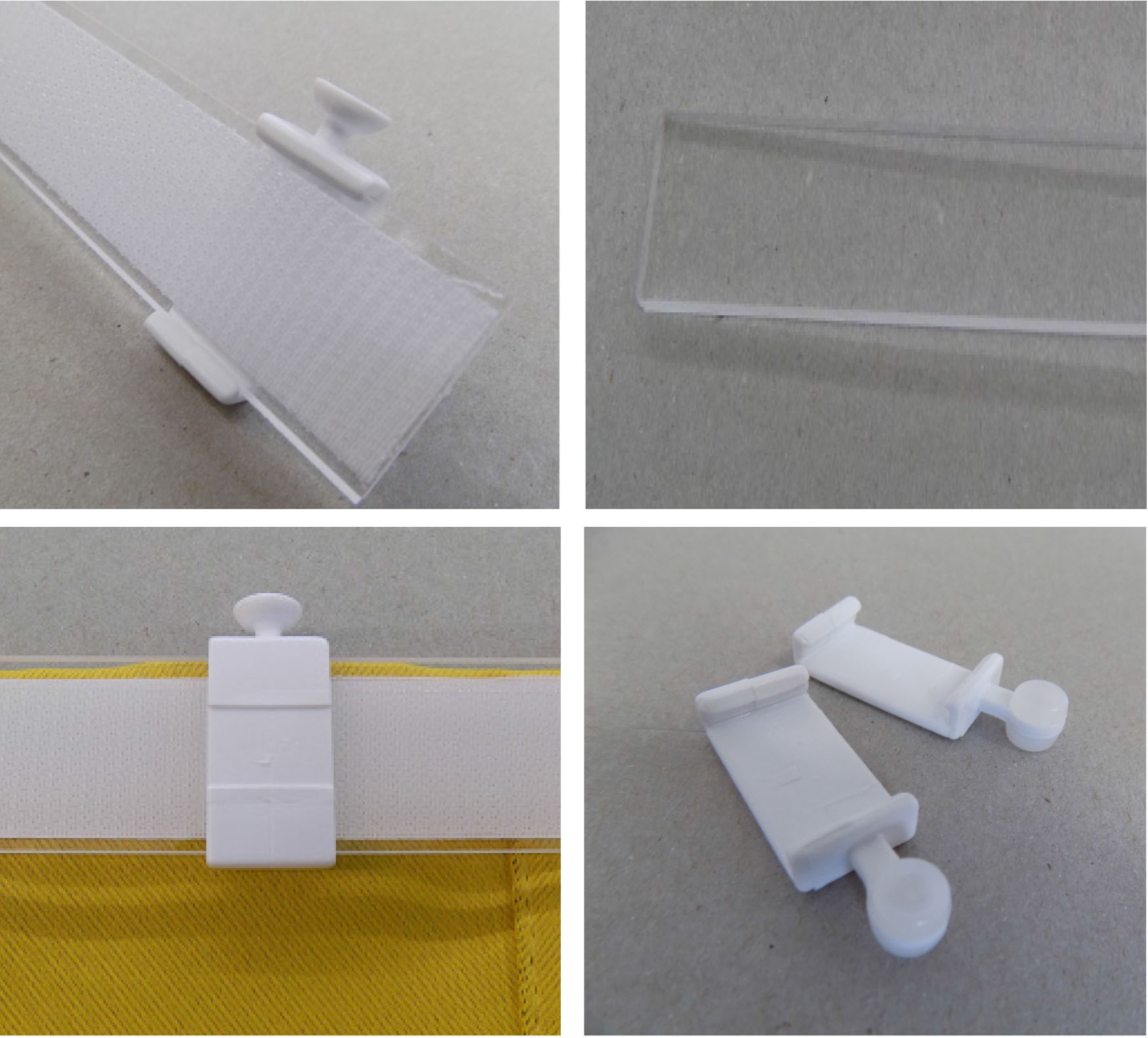 Thumbnail - Wirth Schiebegardine "JOLANDA" Klettband 1 Stk. tlg. inkl. Beschwerungsstange