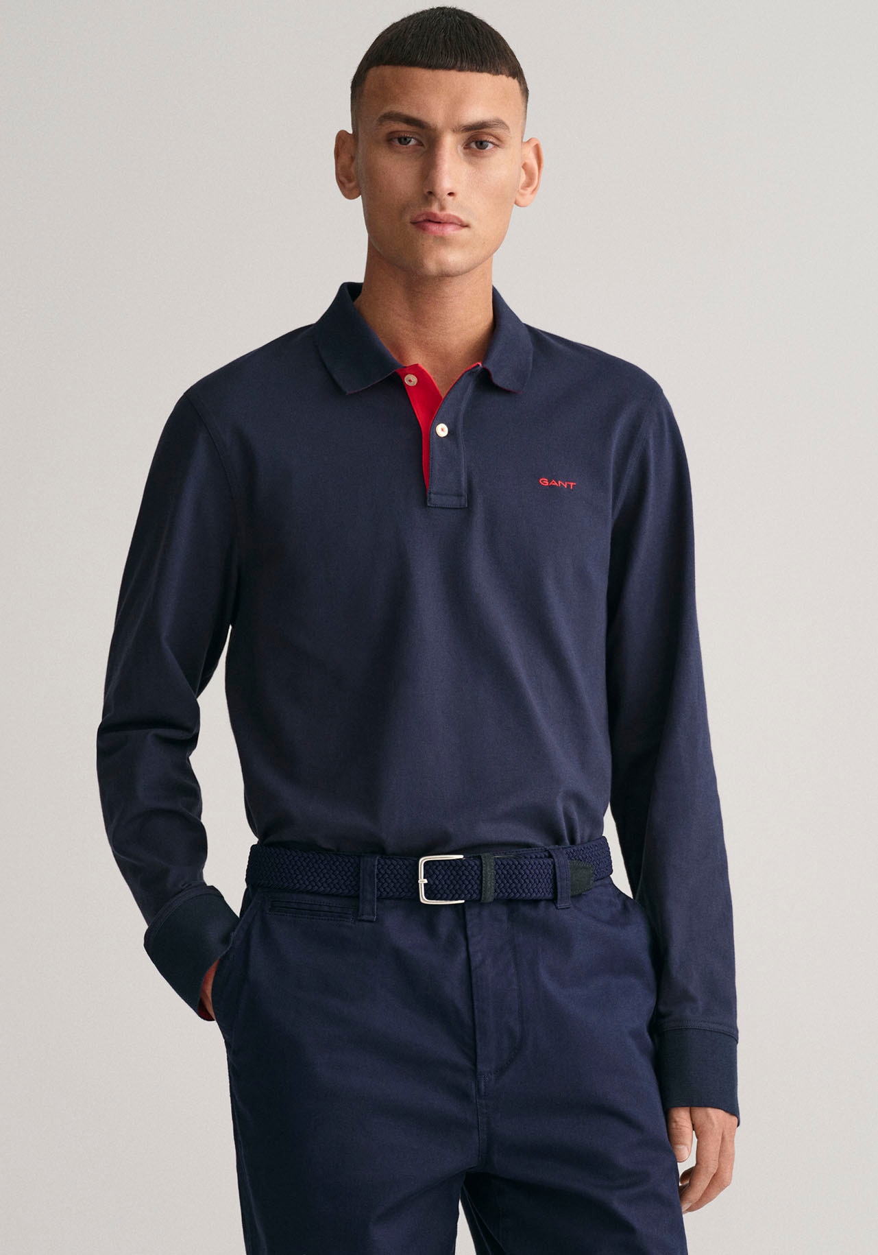 Gant Poloshirt »REG CONTRAST PIQUE LS POLO«, mit kontrastfarbenen Einsätzen