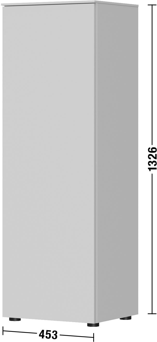 nobilia® Highboard »Avala, 45 x 133 x 37 cm (B/H/T)« aus Echtholzfurnier