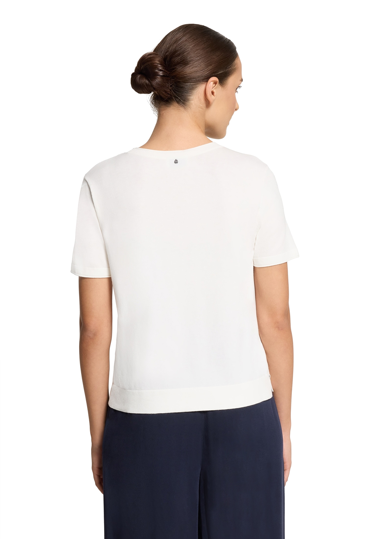 Vera Mont Kurzarmshirt »Vera Mont Damen Feinstrickpullover mit Rundhalsausschnitt«, (1 tlg.), Struktur