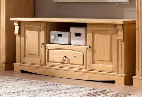 Home affaire Lowboard "Anna", (Gesamtmaße (B/T/H): ca. 140/44/50 cm), TV-Bo günstig online kaufen