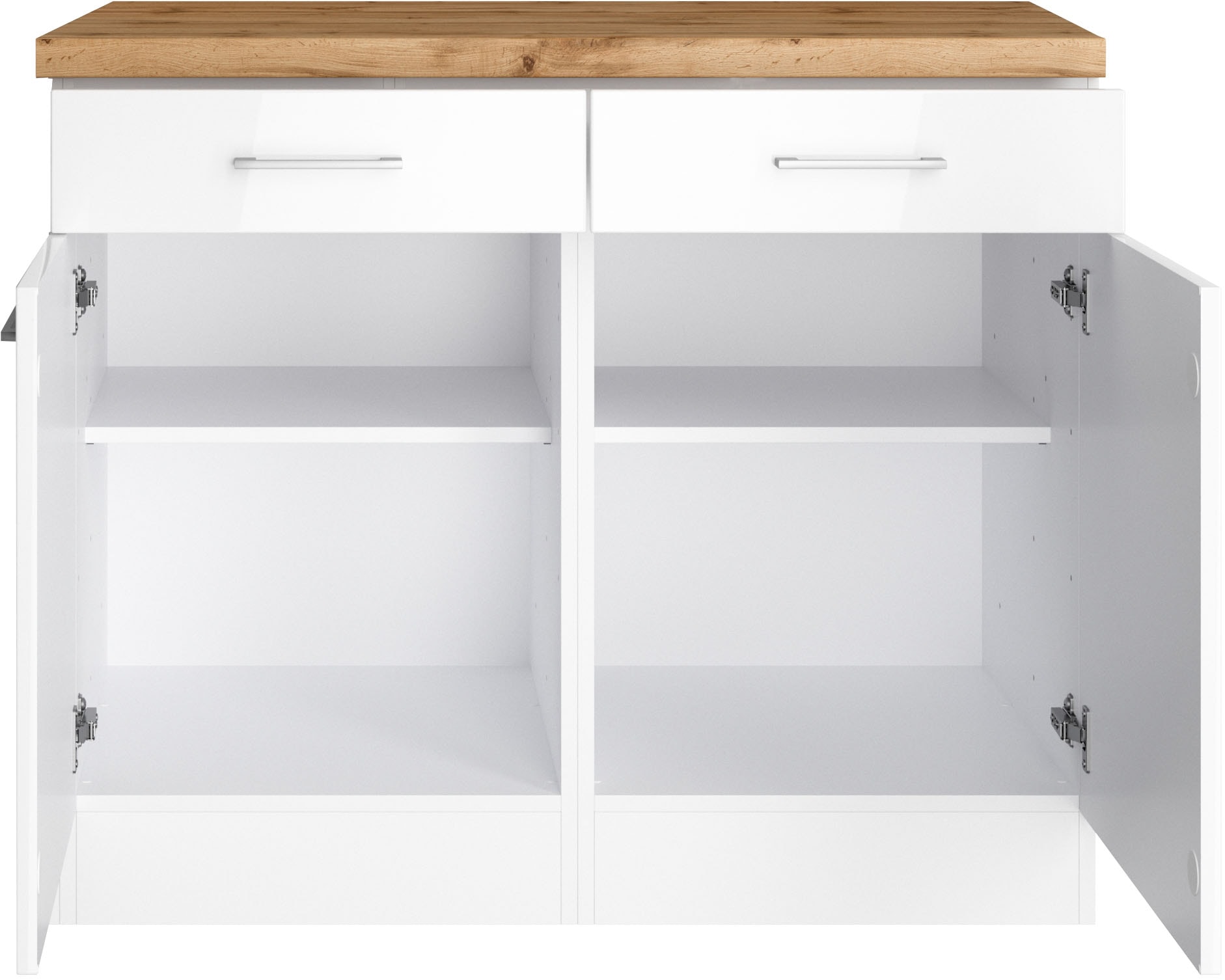 KOCHSTATION Unterschrank »KS-Milan«, HELD Möbel, Unterschrank 100 cm, matte oder hochglänzende Fronten