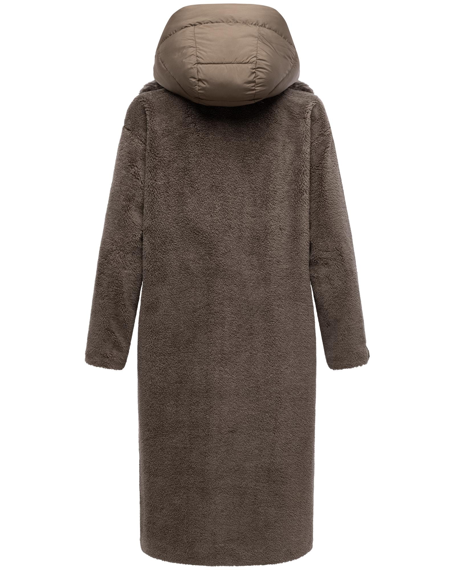 Navahoo Wintermantel »Teddyzauber 14«, Plüschmantel aus Teddyfleece mit abnehbmarem Krageneinsatz