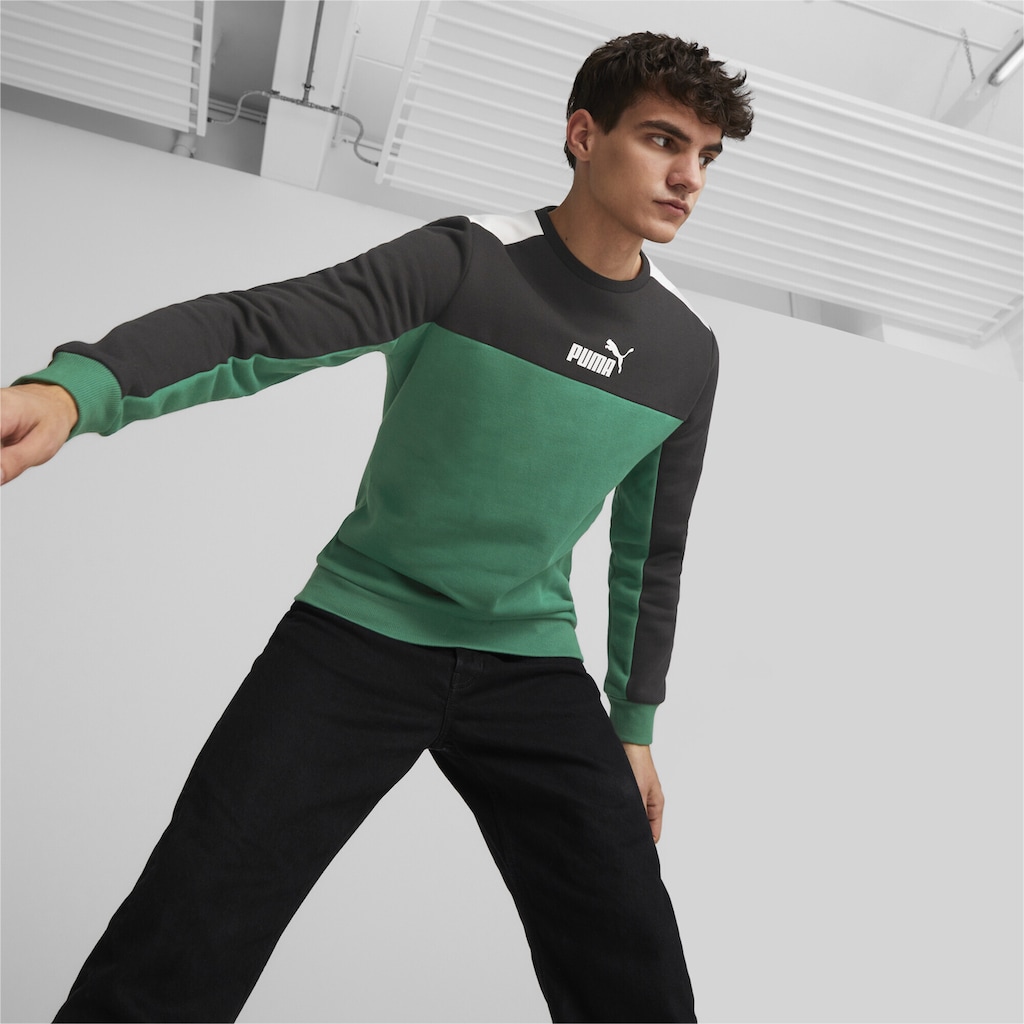 PUMA Sweatshirt »Essentials+ Block Sweatshirt mit Rundhalsausschnitt Herren«