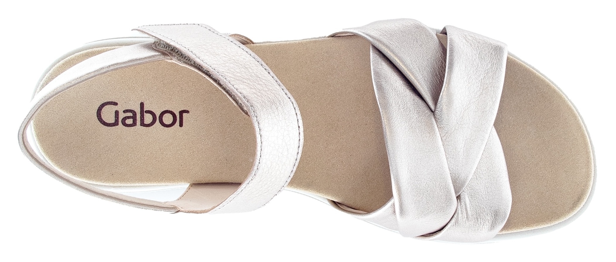 Thumbnail - Gabor Riemchensandale, Sommerschuh, Keilsandalette, Bequemschuh mit Klettverschluss