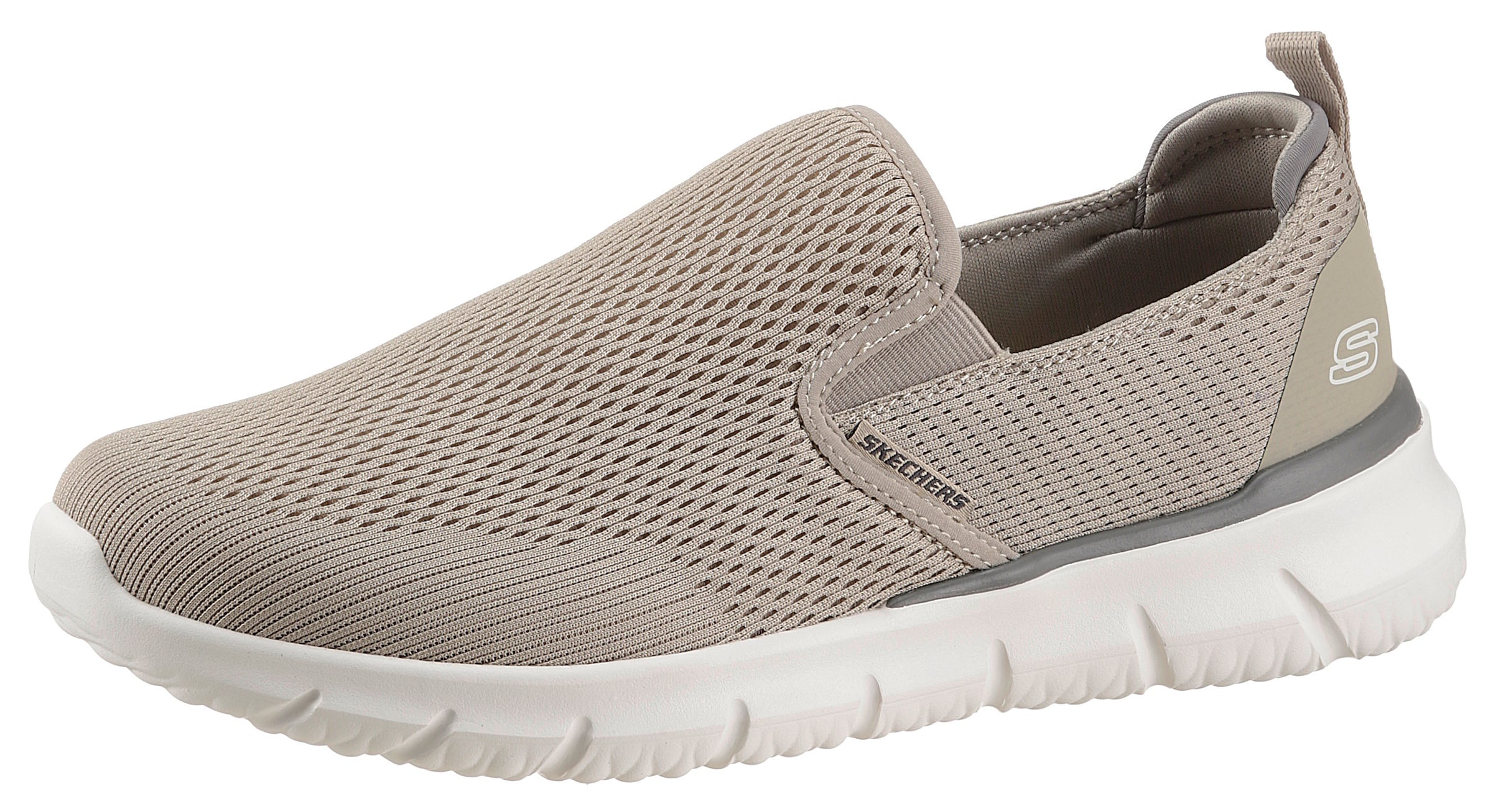 Skechers Slipper »DEL RETTO«, Slipper, Freizeitschuh mit gepolstertem Fersenpart