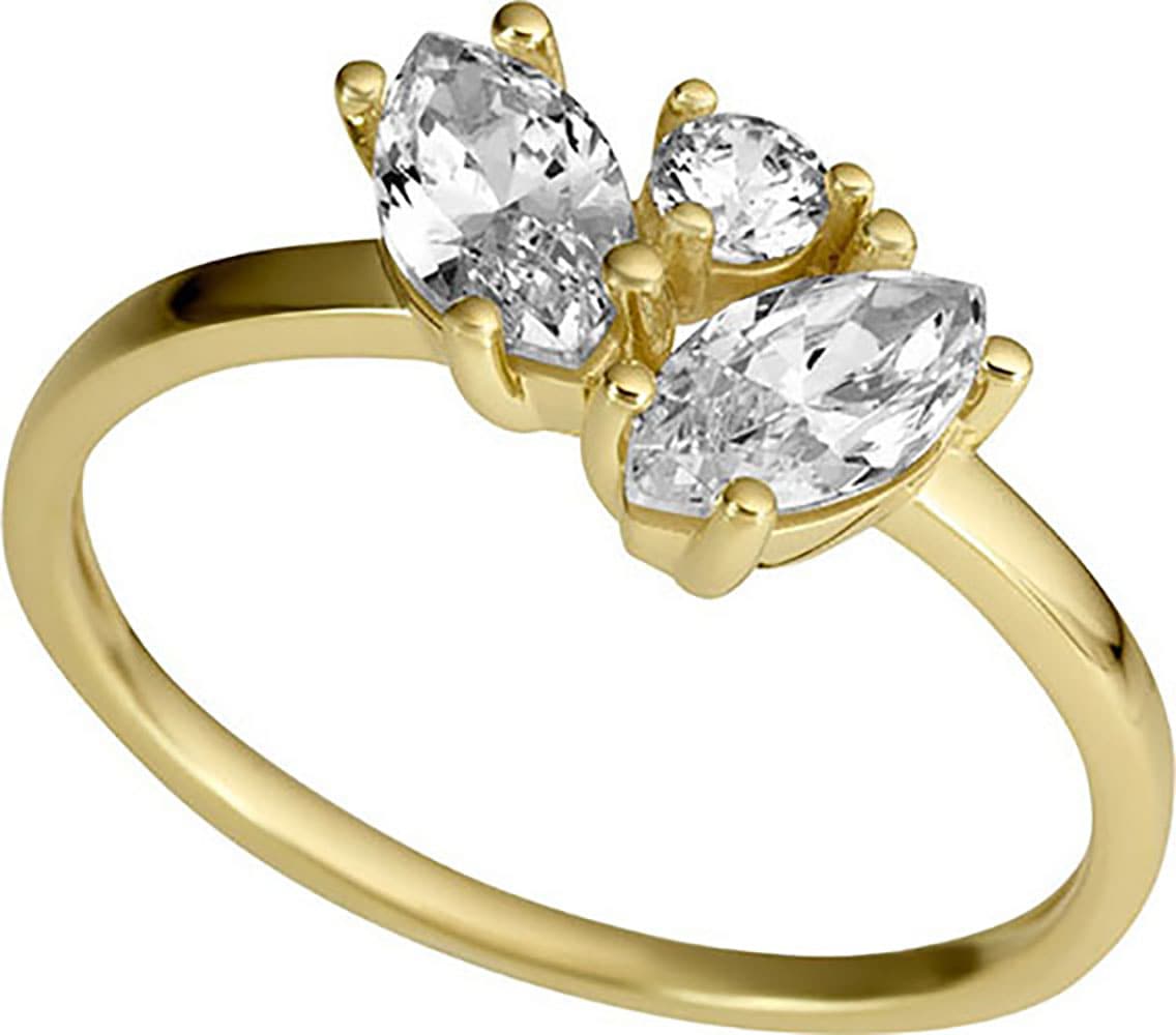 Firetti Fingerring »Schmuck Geschenk Gold 333 Damenring Goldring Fantasie«, mit Zirkonia (synth.)