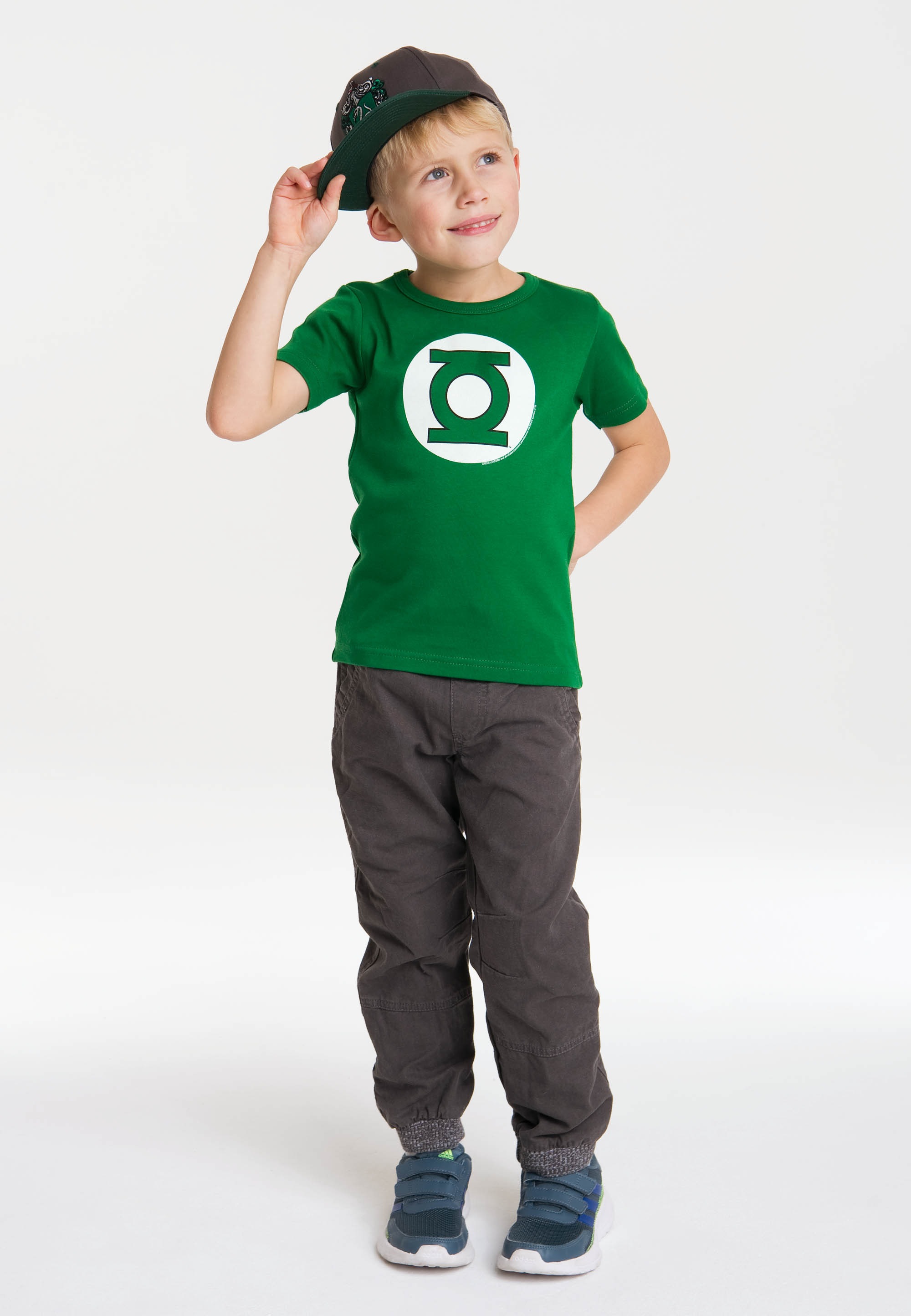 LOGOSHIRT T-Shirt »Green Lantern«, mit coolem Frontprint