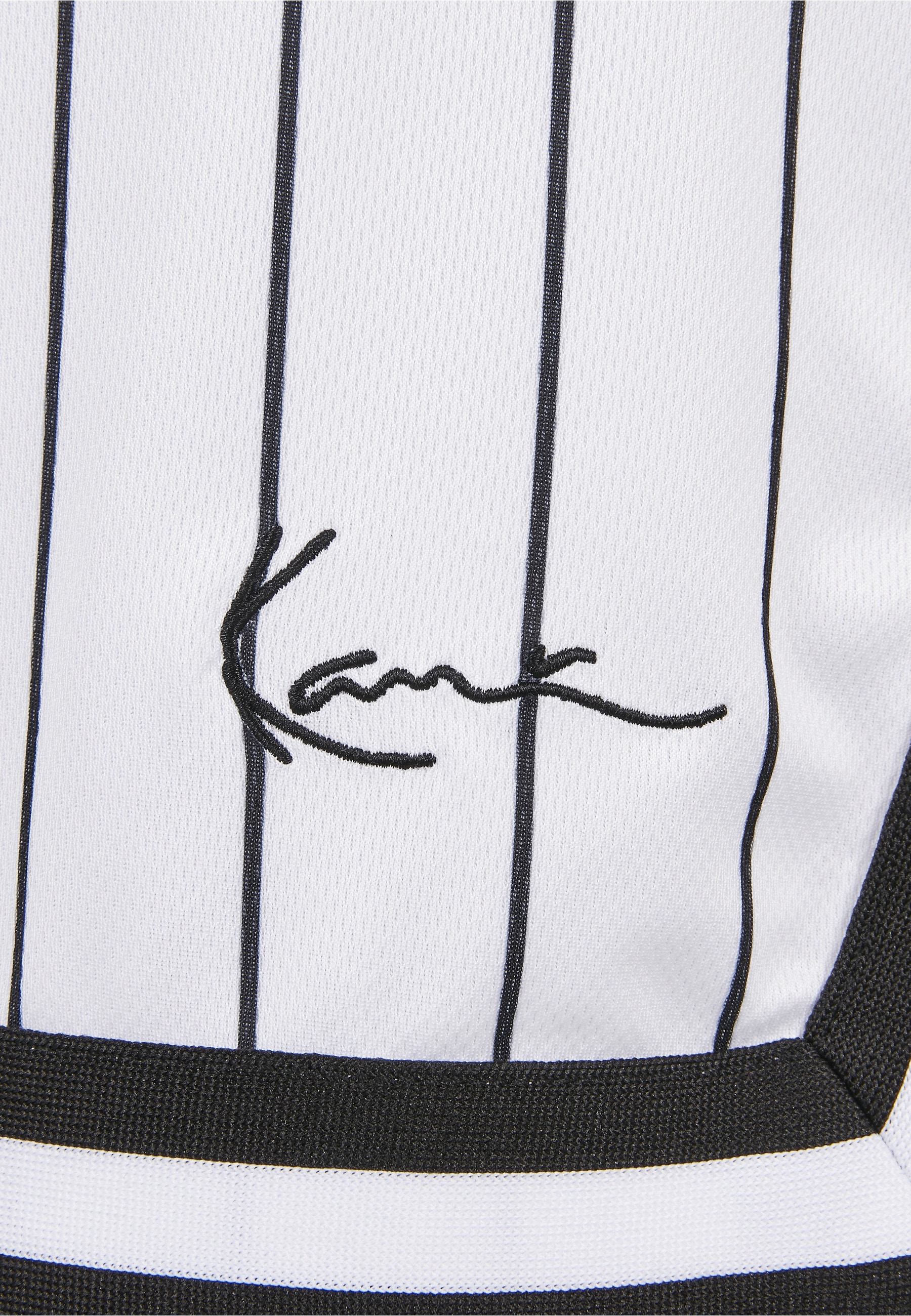 Karl Kani Stoffhose »Karl Kani Herren Small Signature Pinstripe Mesh Shorts«