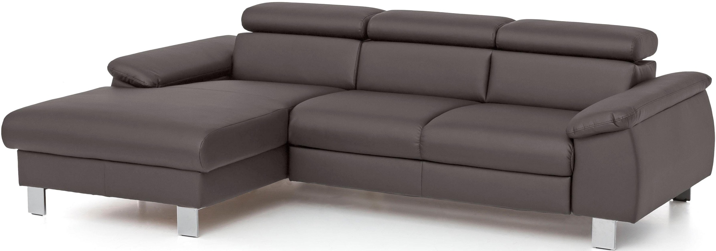 COTTA Ecksofa "Komaris L-Form, B: 244 cm" mit Kopfteilverstellung, optional günstig online kaufen
