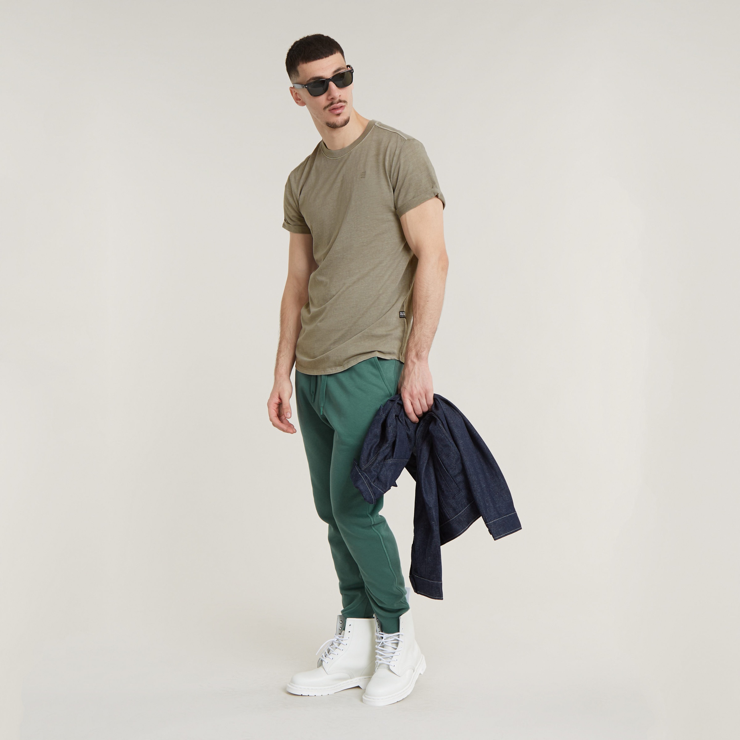 G-STAR Kurzarmshirt »Lash« Rundhals, Logoapplikation